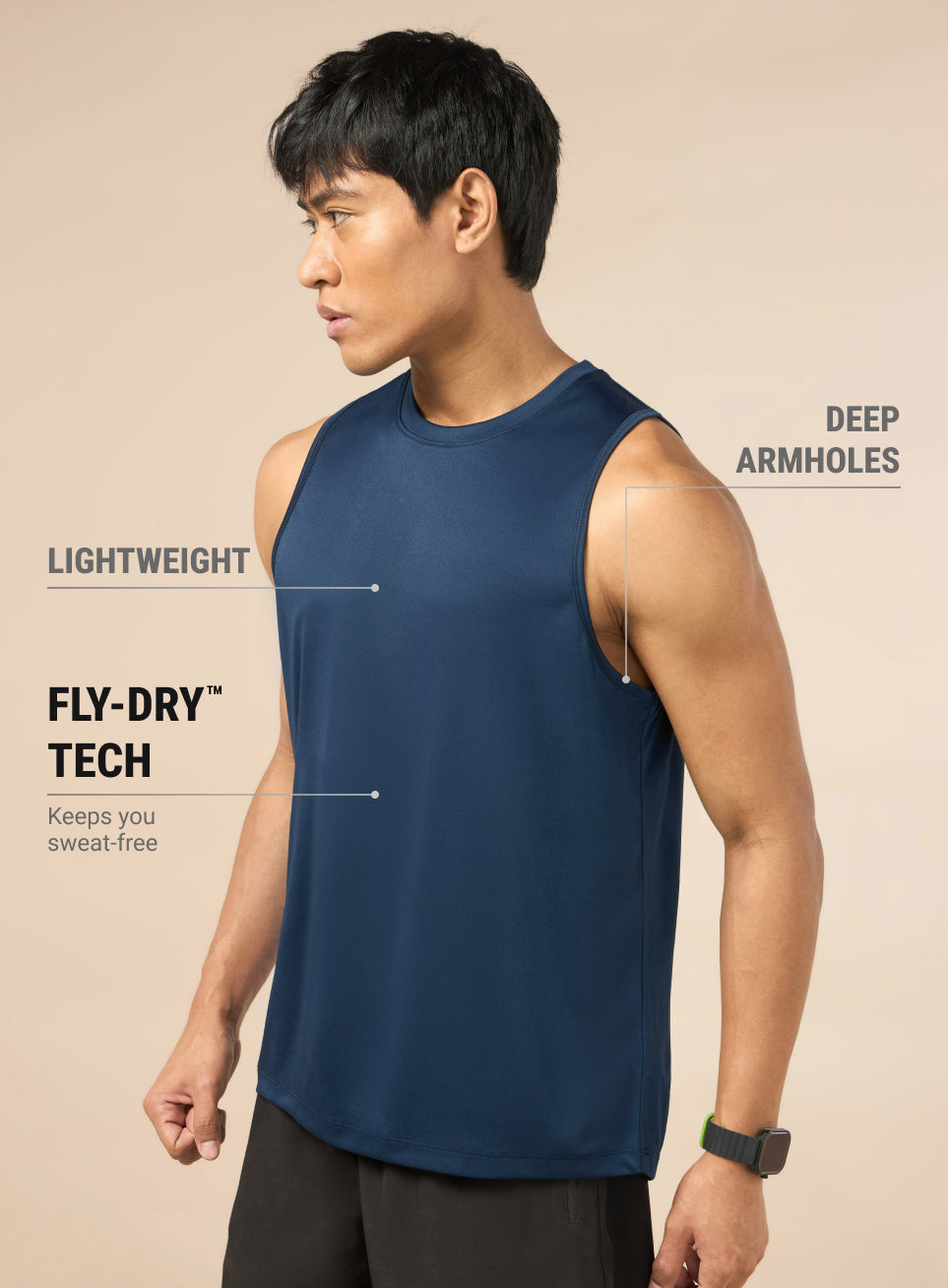 Men's Running Essential Pack of 2 Tanks