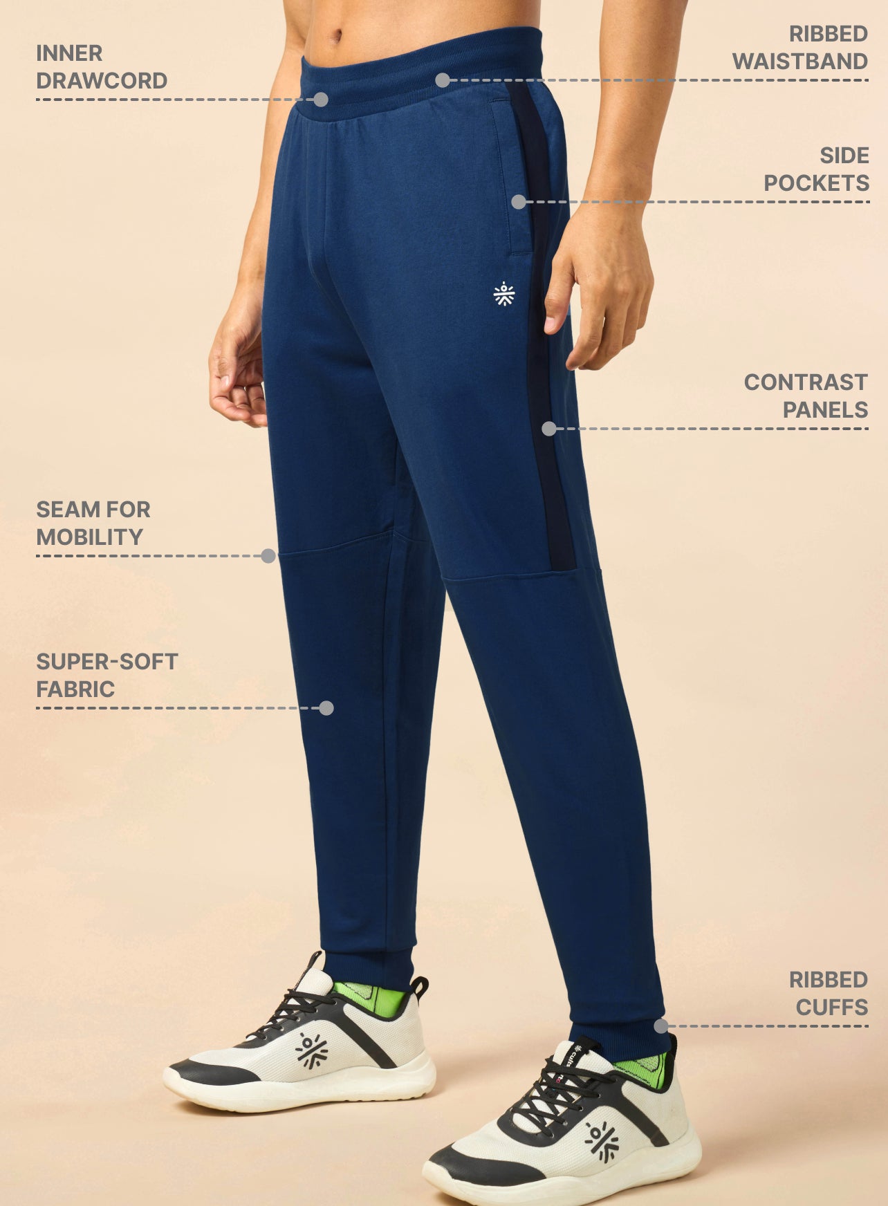 Men's Gym Rat Blue Joggers