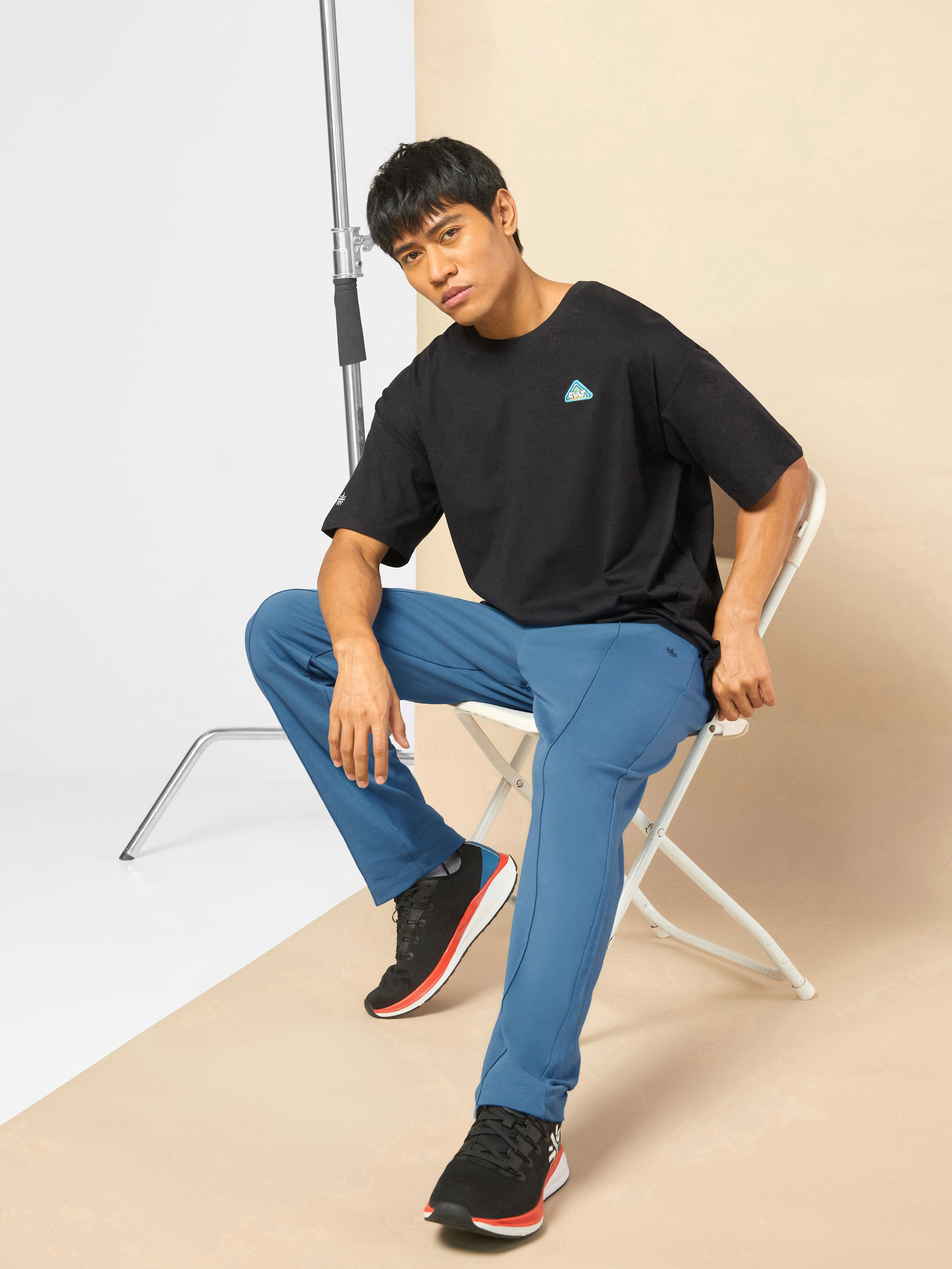 Men's Step Up Blue Lifestyle Trackpants