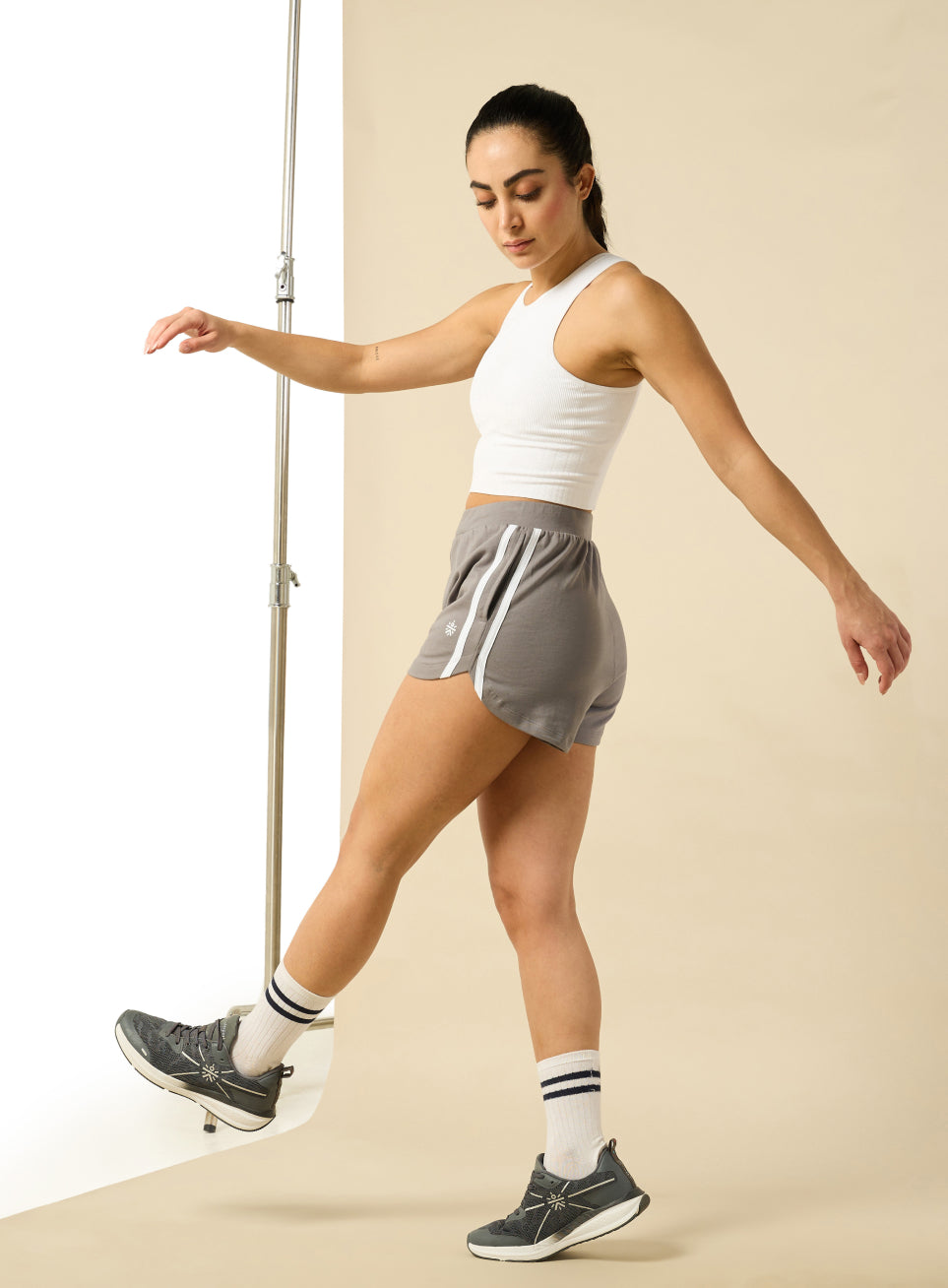 Women's Grey Training Essentials Shorts