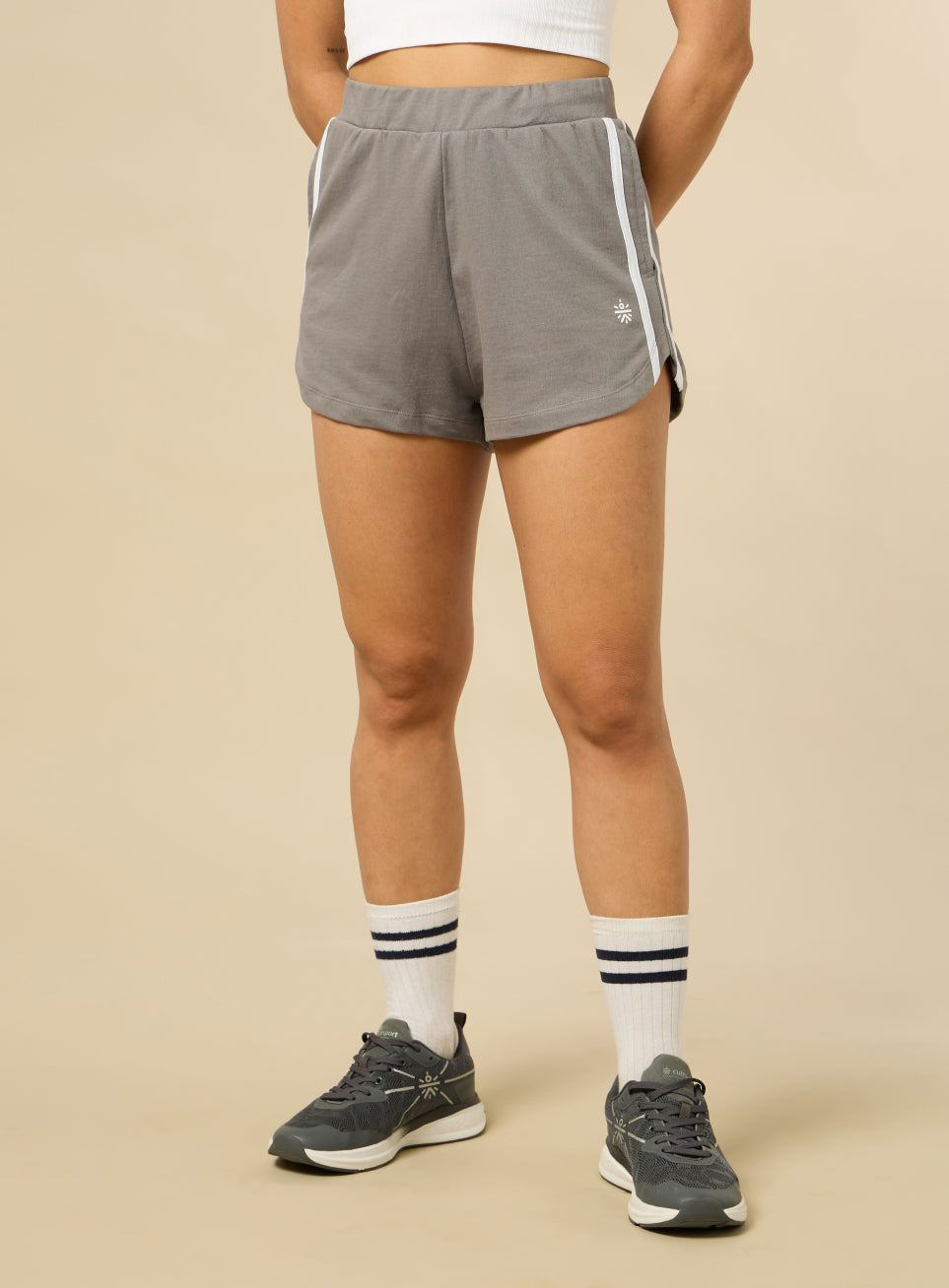 Women's Grey Training Essentials Shorts