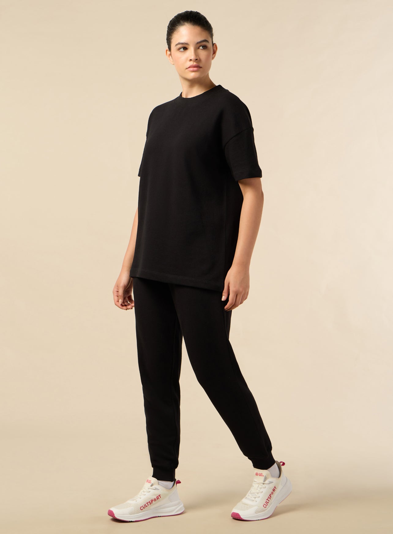 Women's Lifestyle Cotton Black Co-ord Set