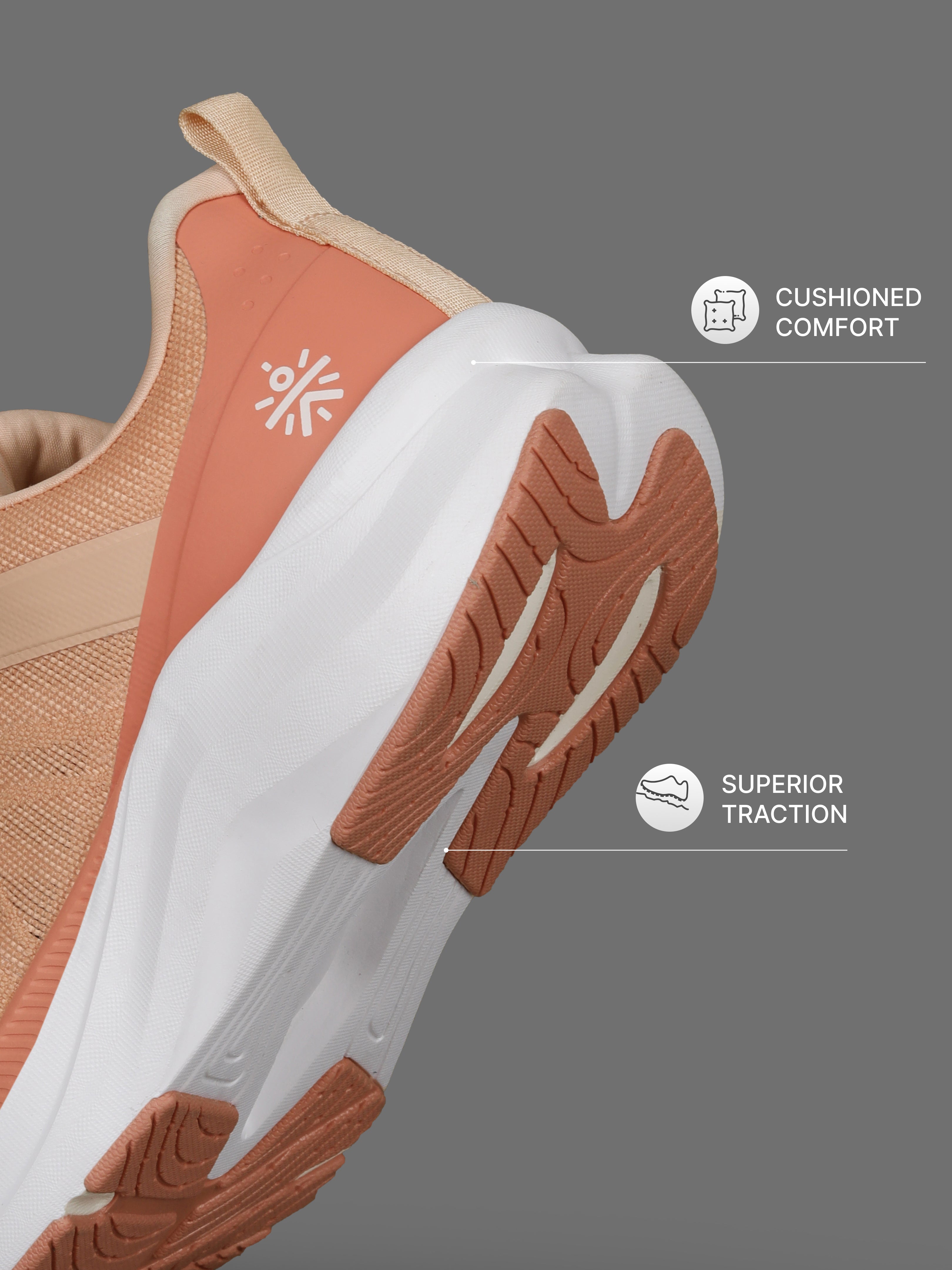 cult Women's Surge Running Shoes - Peach