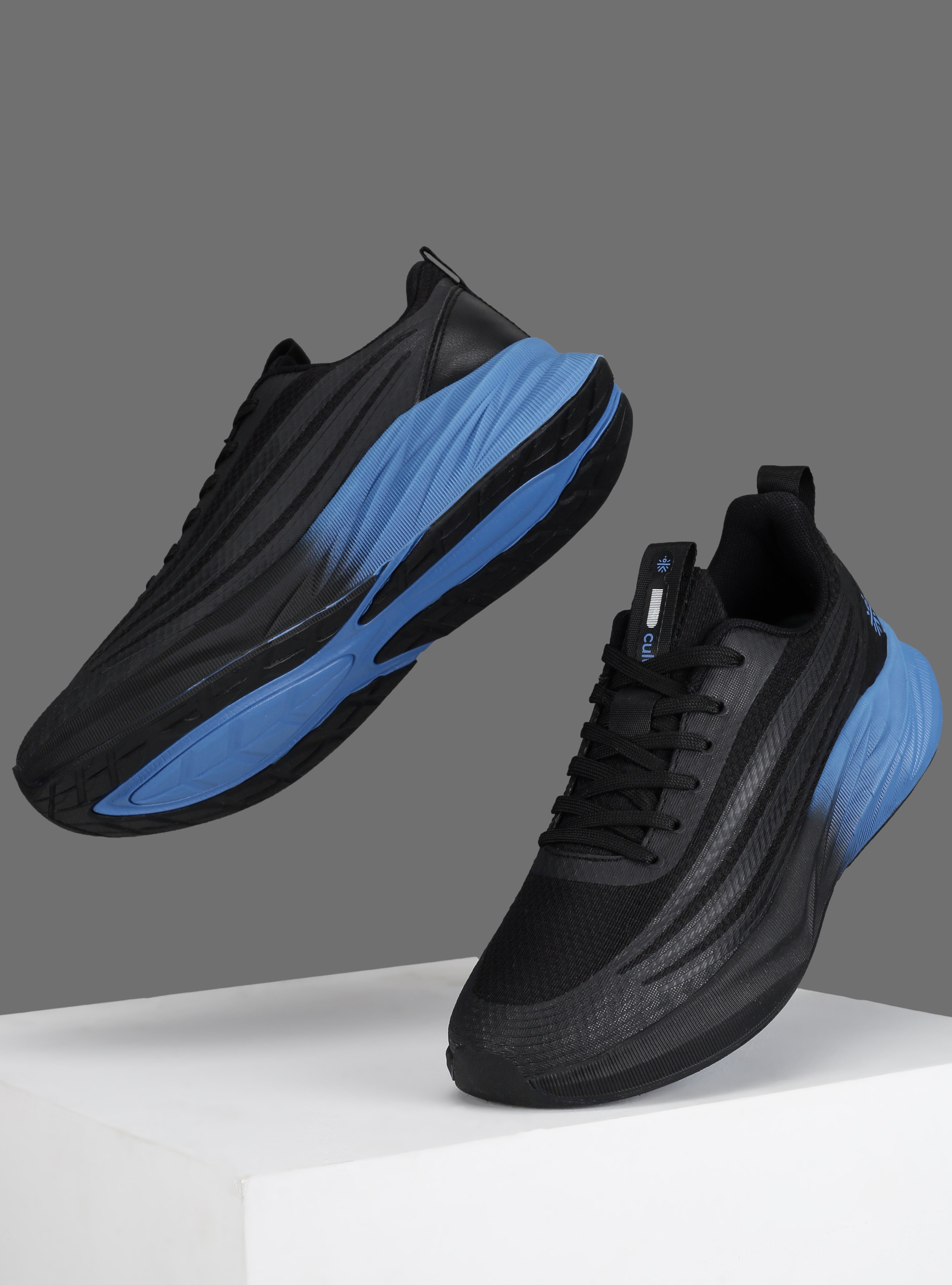 cult Men's Strix Running Shoes - Black/Blue