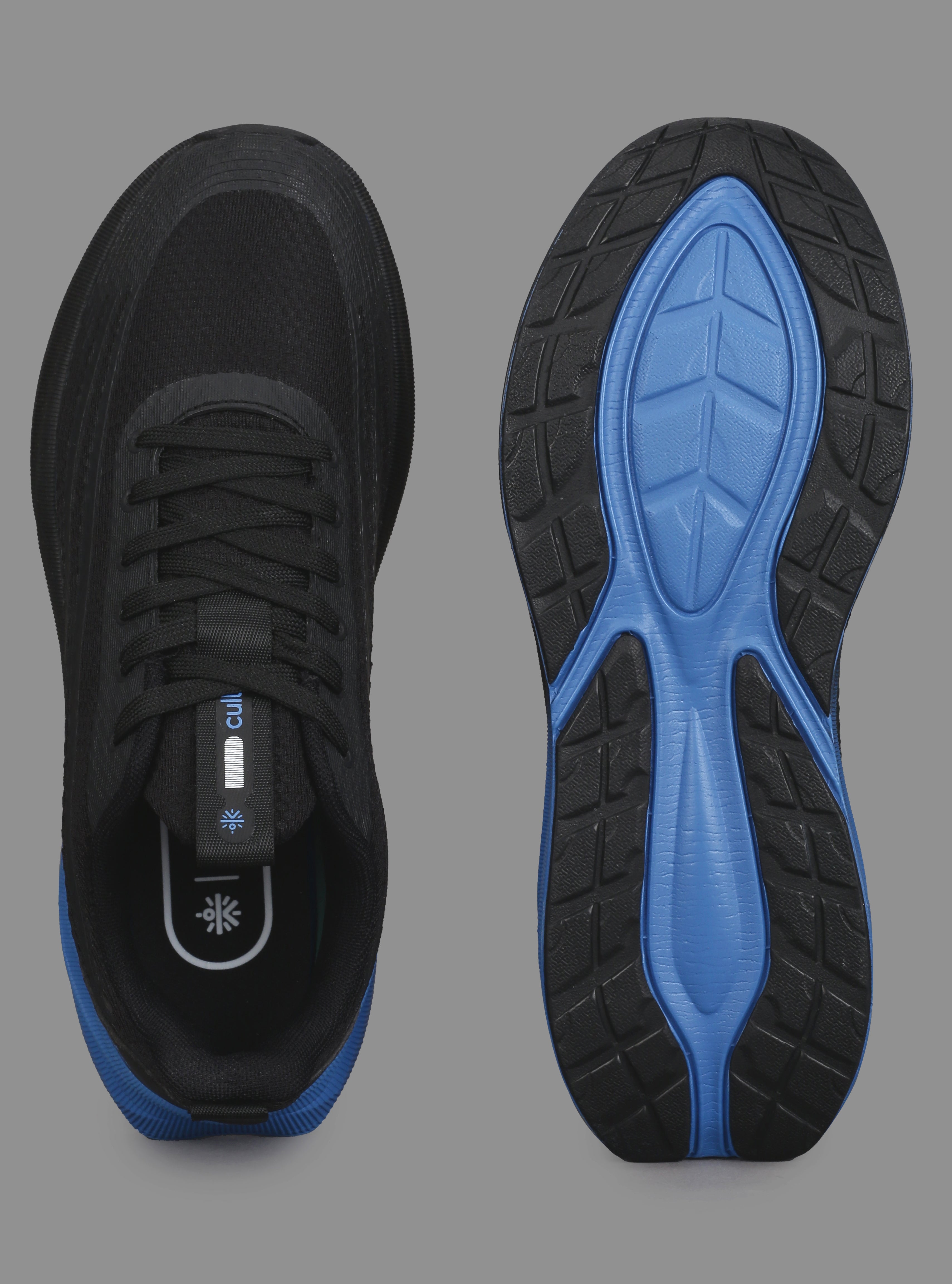 cult Men's Strix Running Shoes - Black/Blue