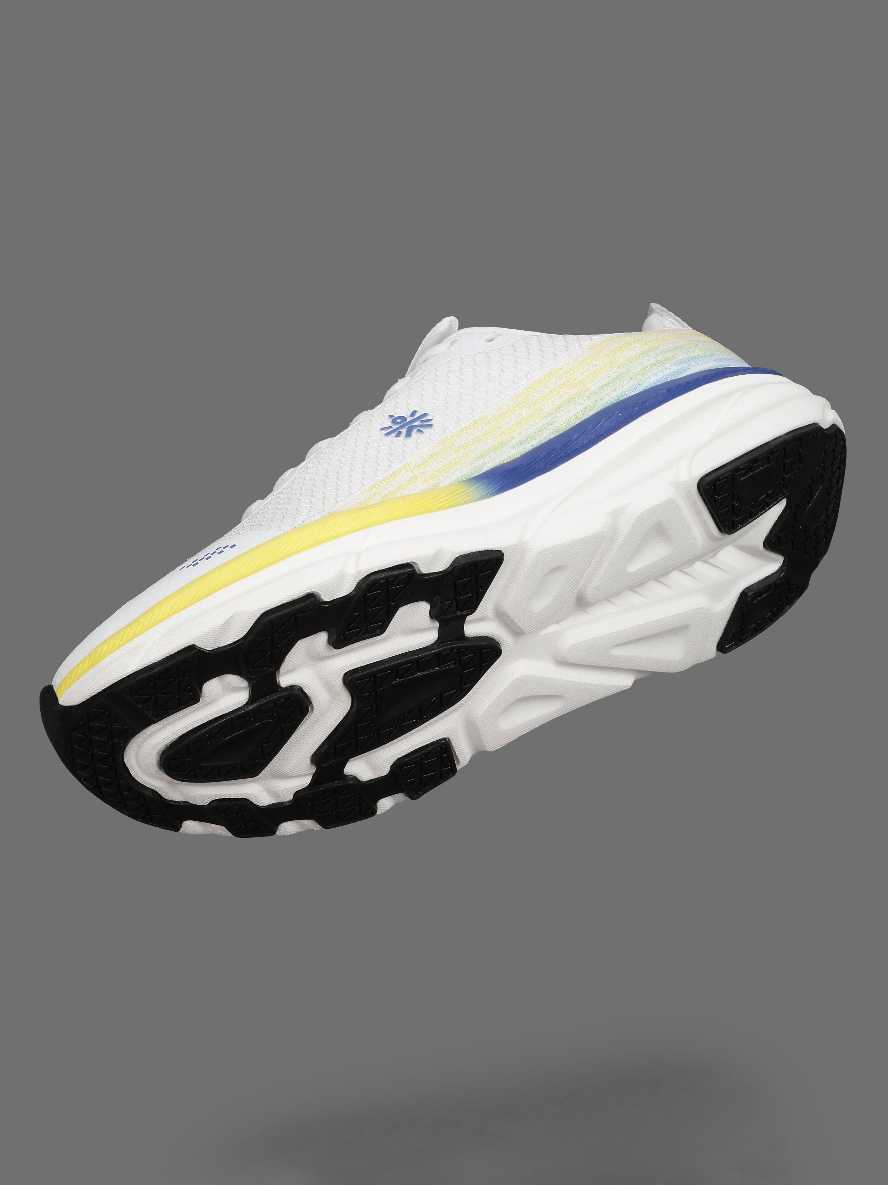 cult Men's Strion Running Shoes - White/Lime Yellow