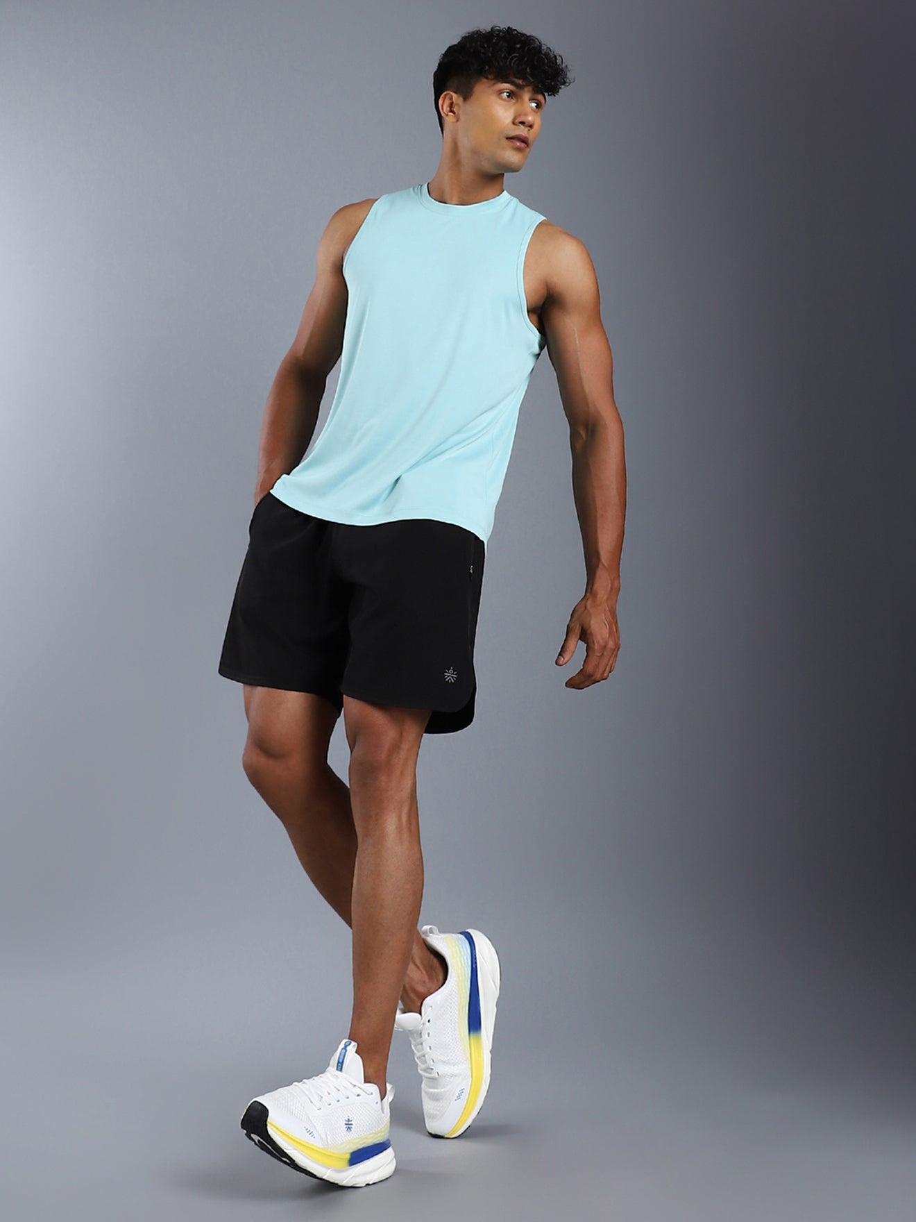 cult Men's Strion Running Shoes - White/Lime Yellow