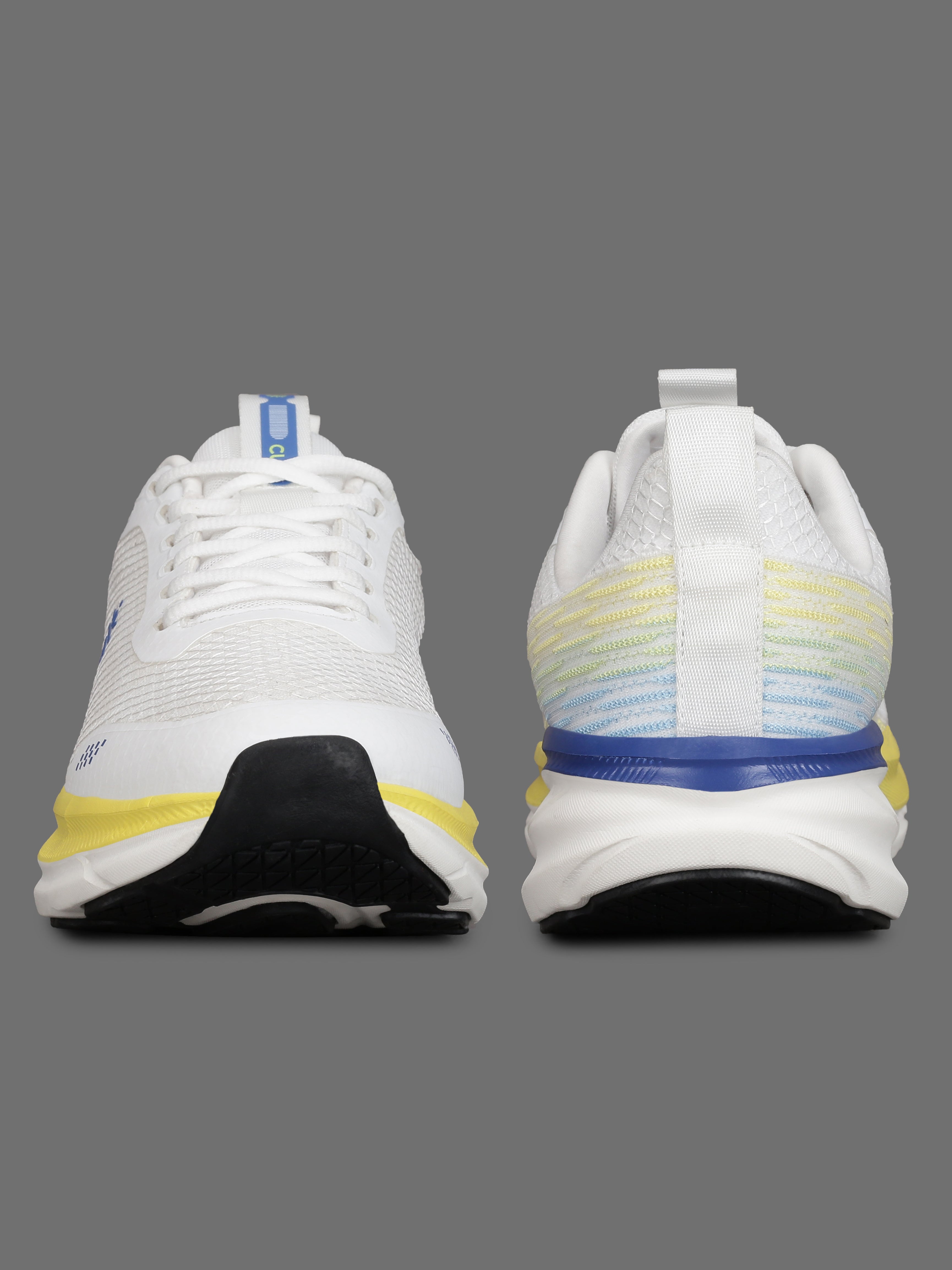 cult Men's Strion Running Shoes - White/Lime Yellow