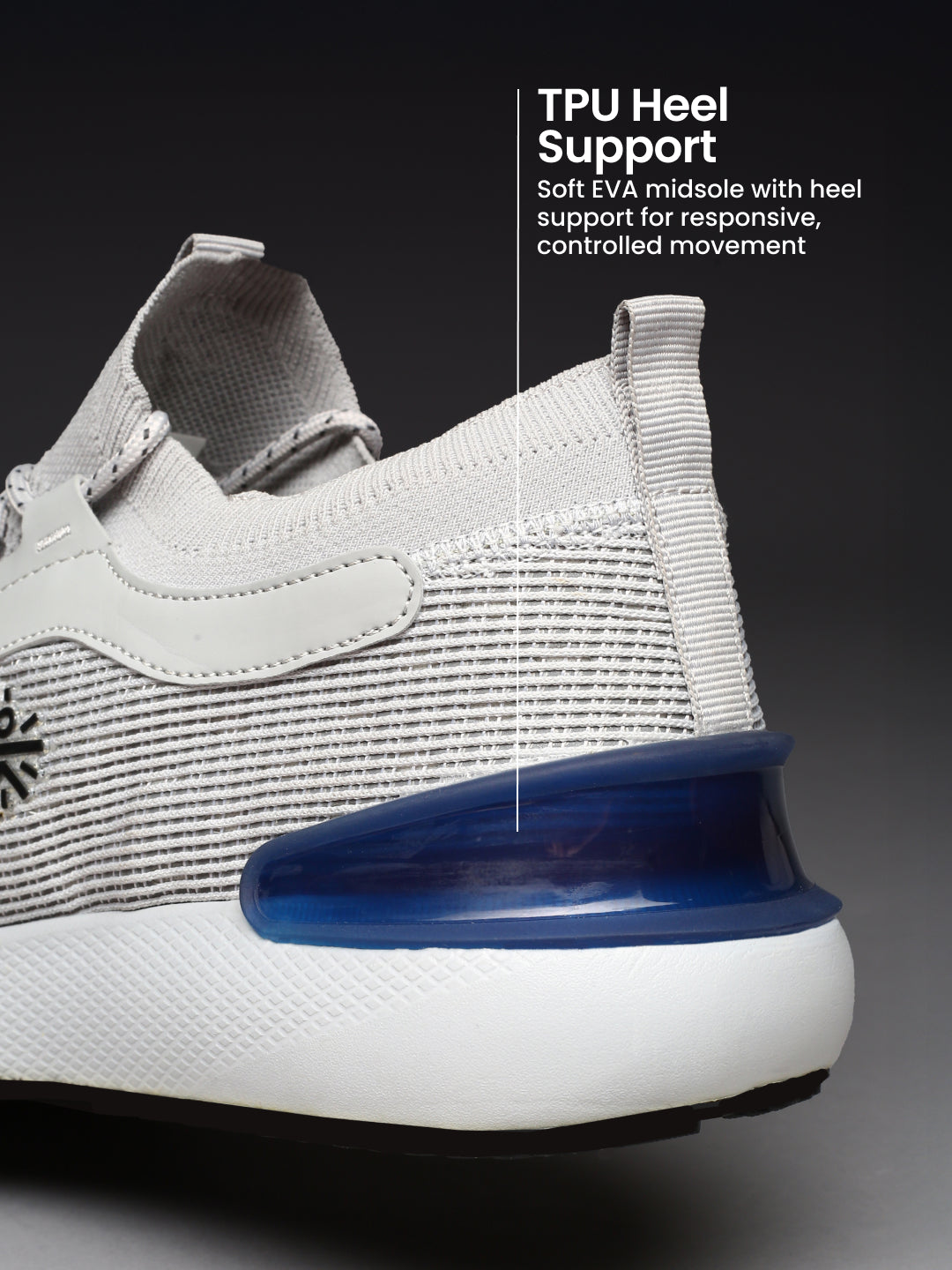 cult Men's Motive Running Shoes - L.Grey/Black