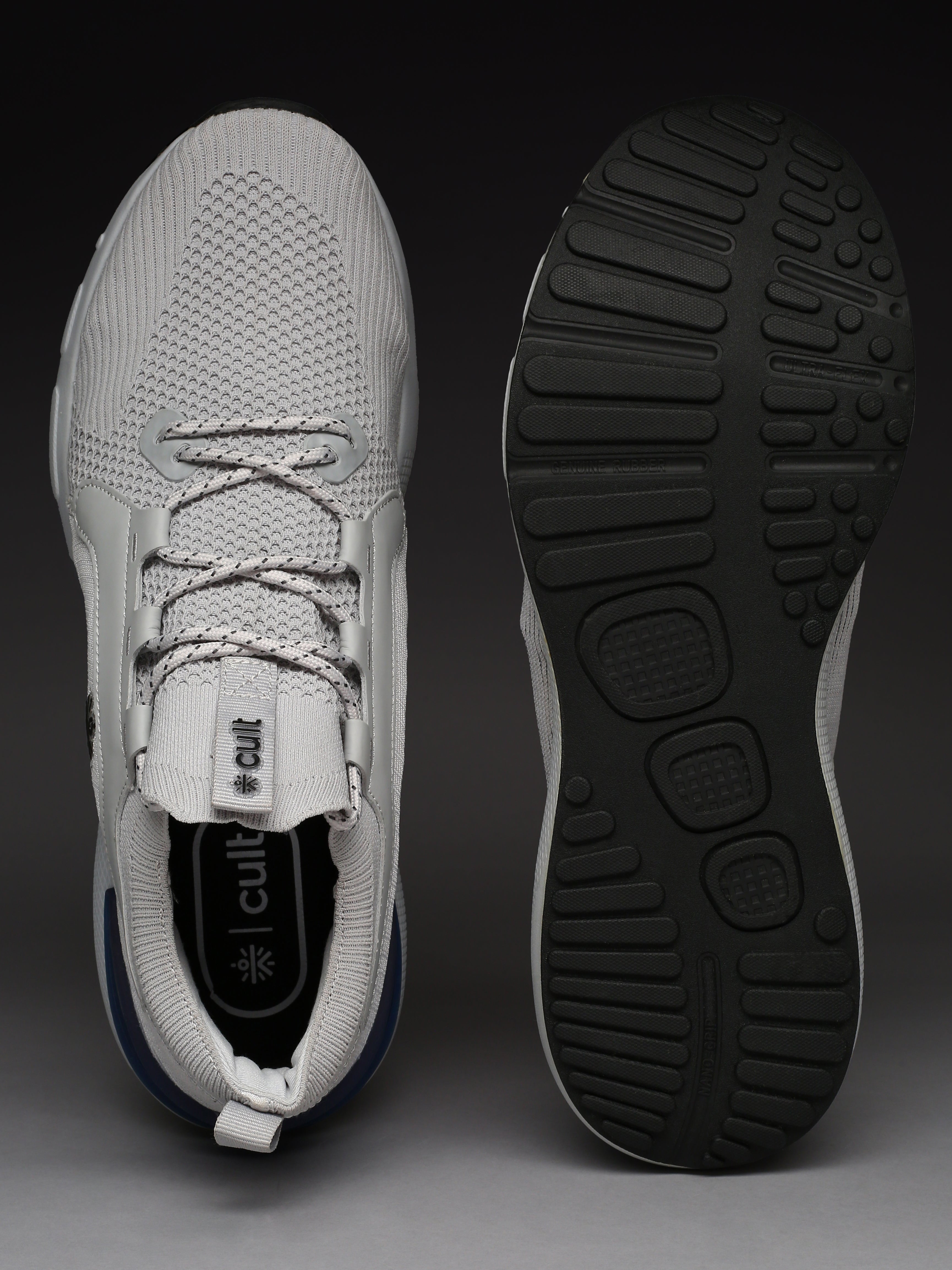 cult Men's Motive Running Shoes - L.Grey/Black