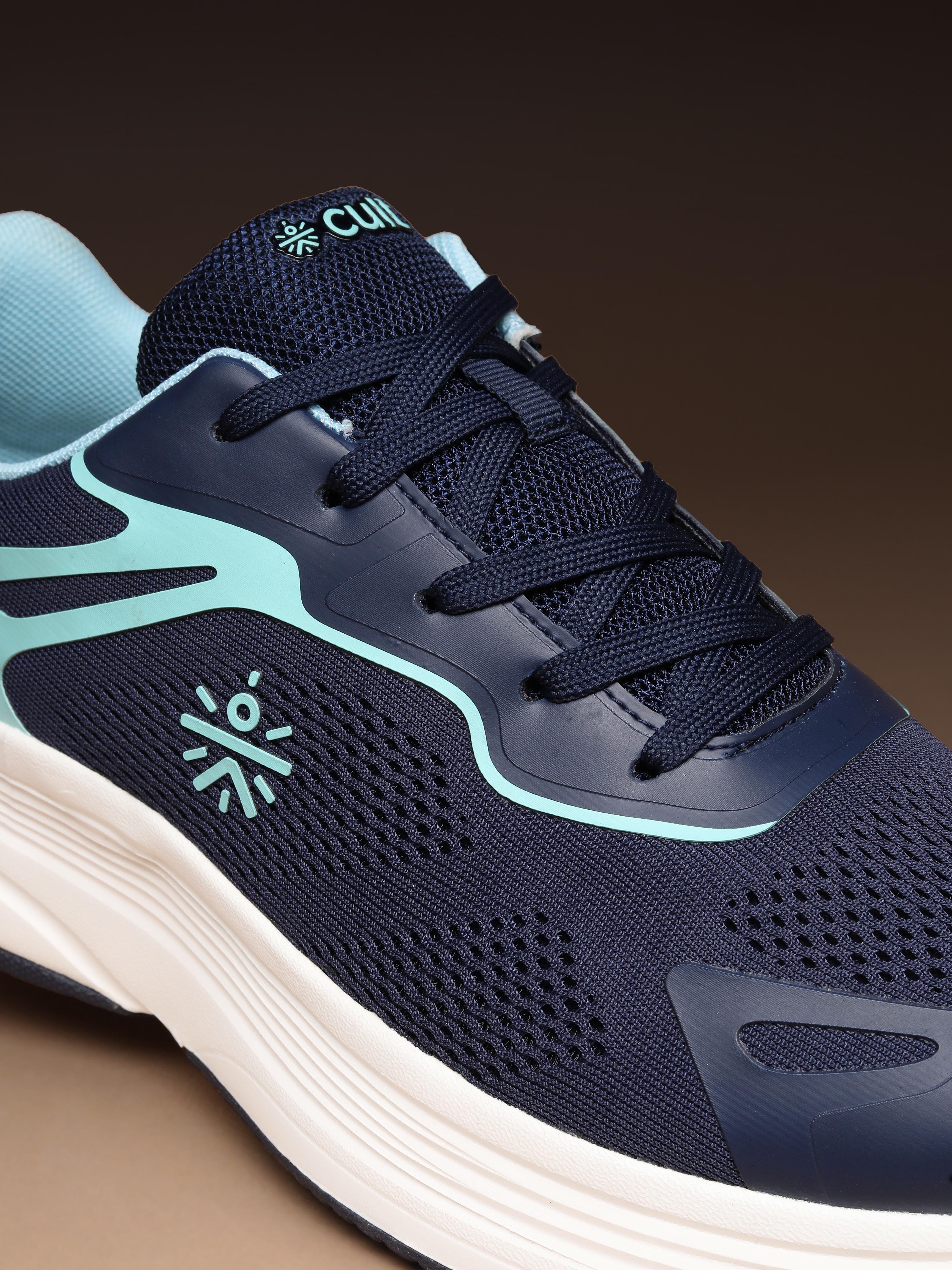 cult Men's Zyon Running Shoes with Durable Rubber Outsole & Cushioning for Runs up to 20 km - Teal/Mint