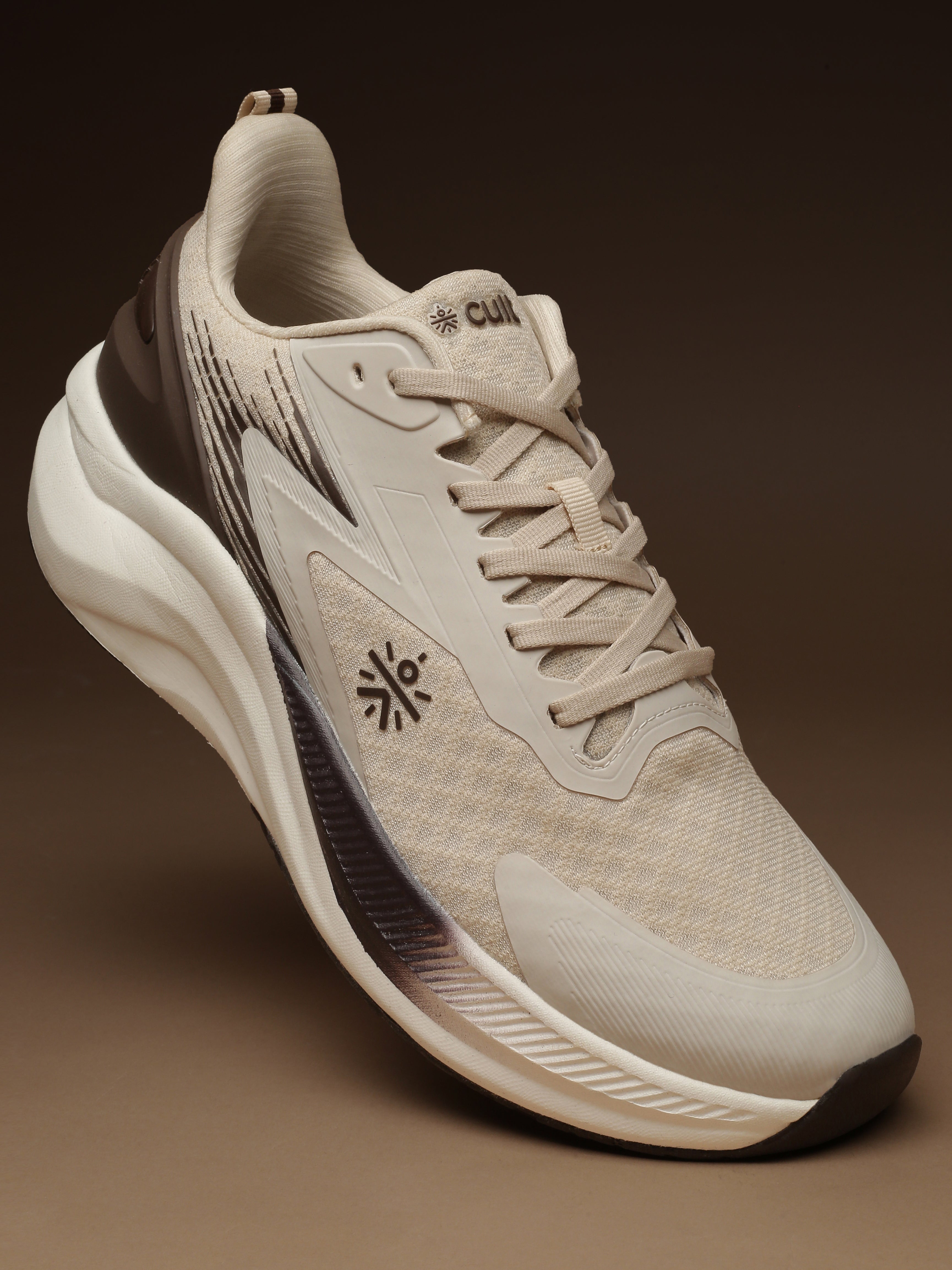 cult Men's Revix Running Shoes - Cream/Brown