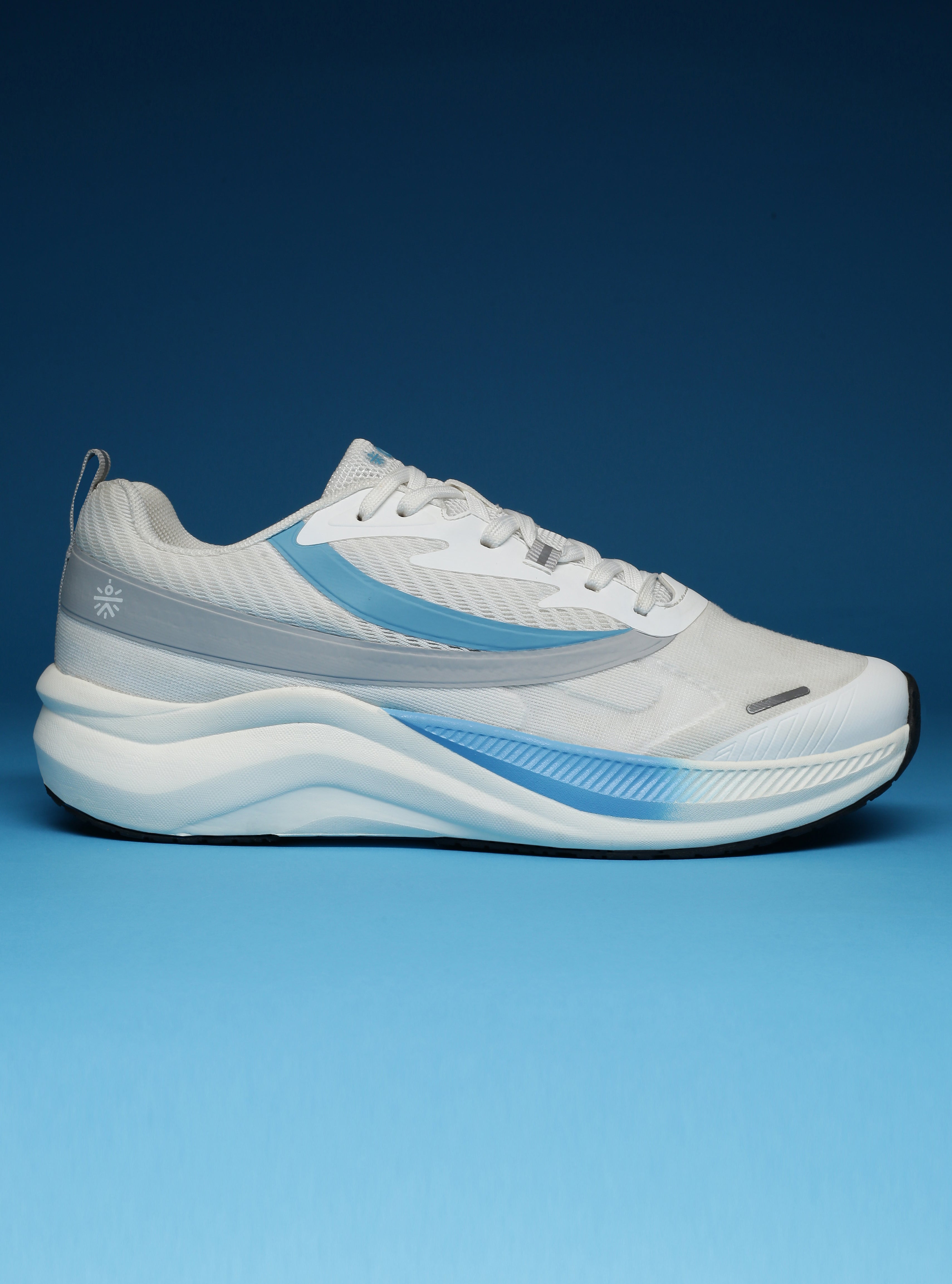 cult Men's Envo Running Shoes - White/Sky Blue
