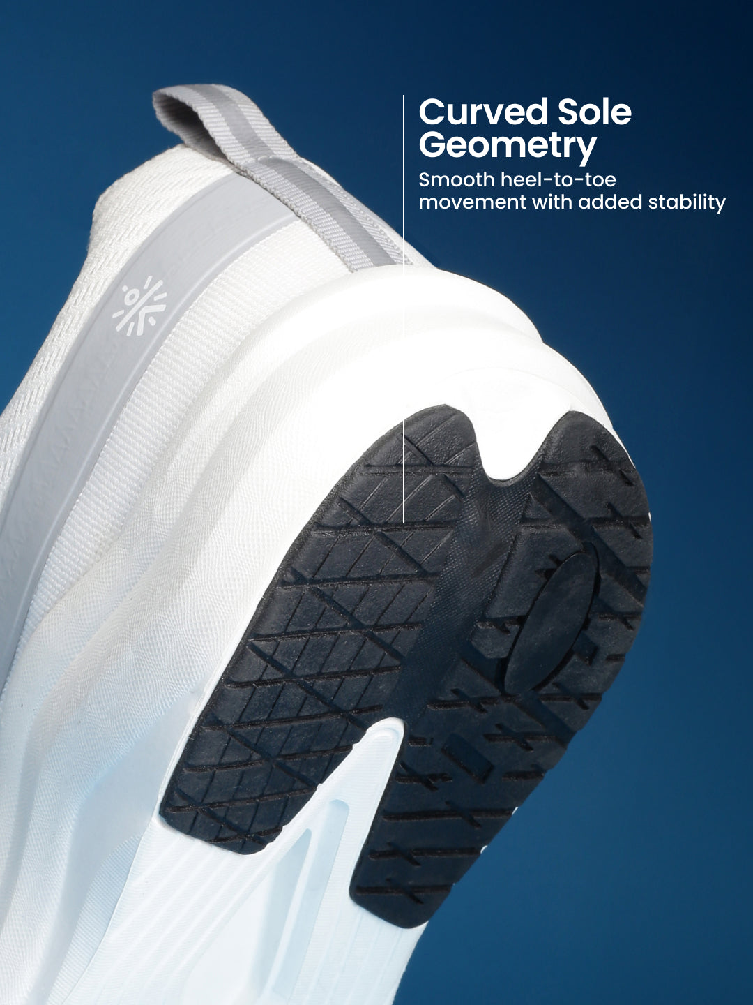 cult Men's Envo Running Shoes - White/Sky Blue