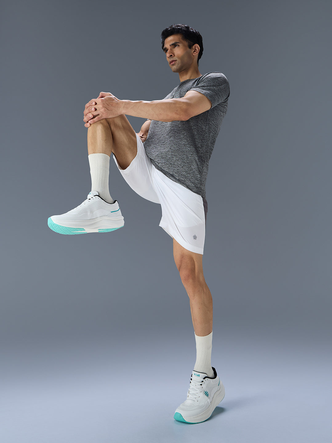 cult Men's FlowPro Running Shoes - White/Sea Green