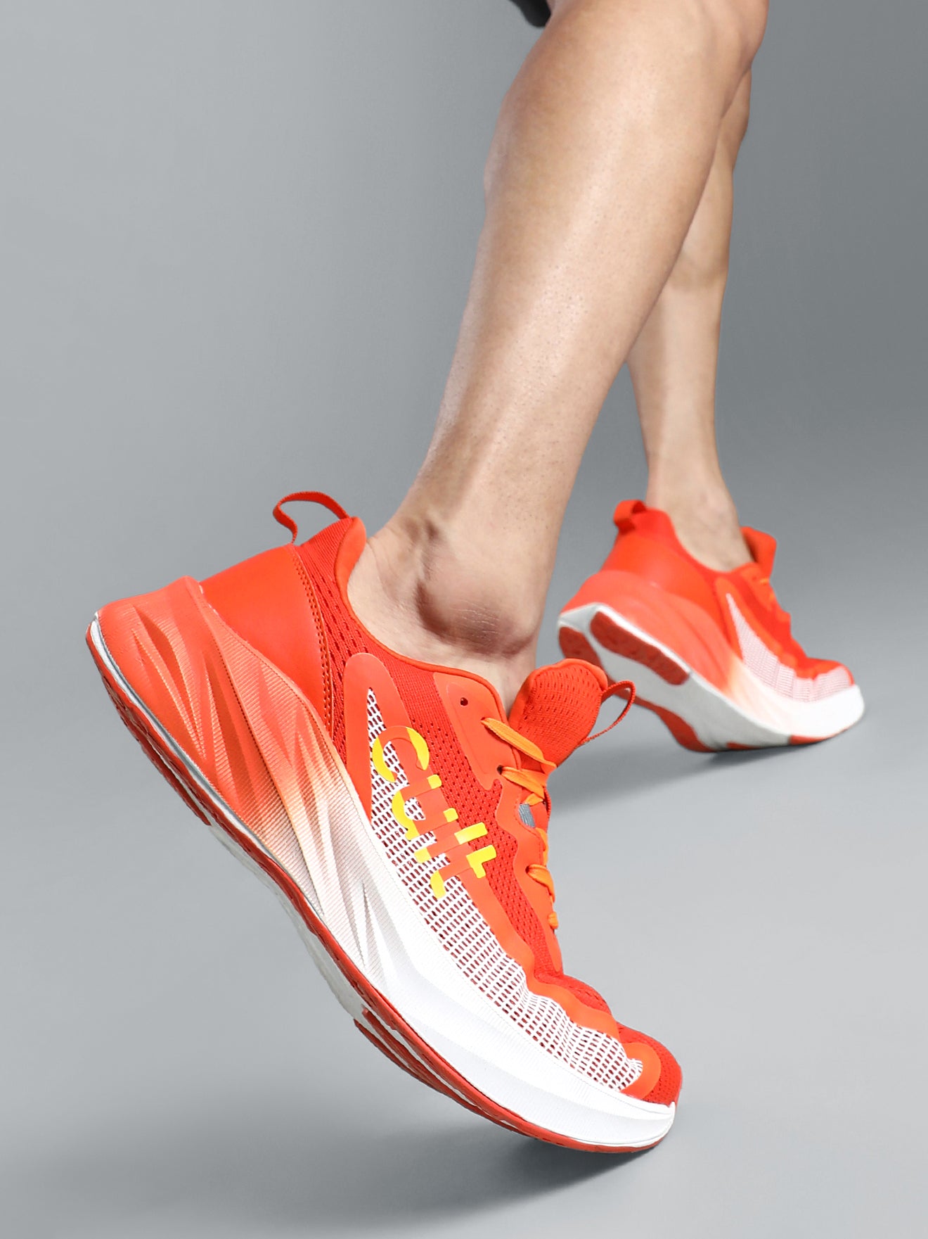 cult Men's Nexon Casual Shoes - Orange/White