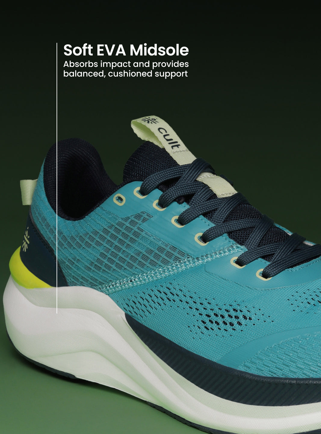 cult Men's Kairo Running Shoes - Sky Blue/Navy