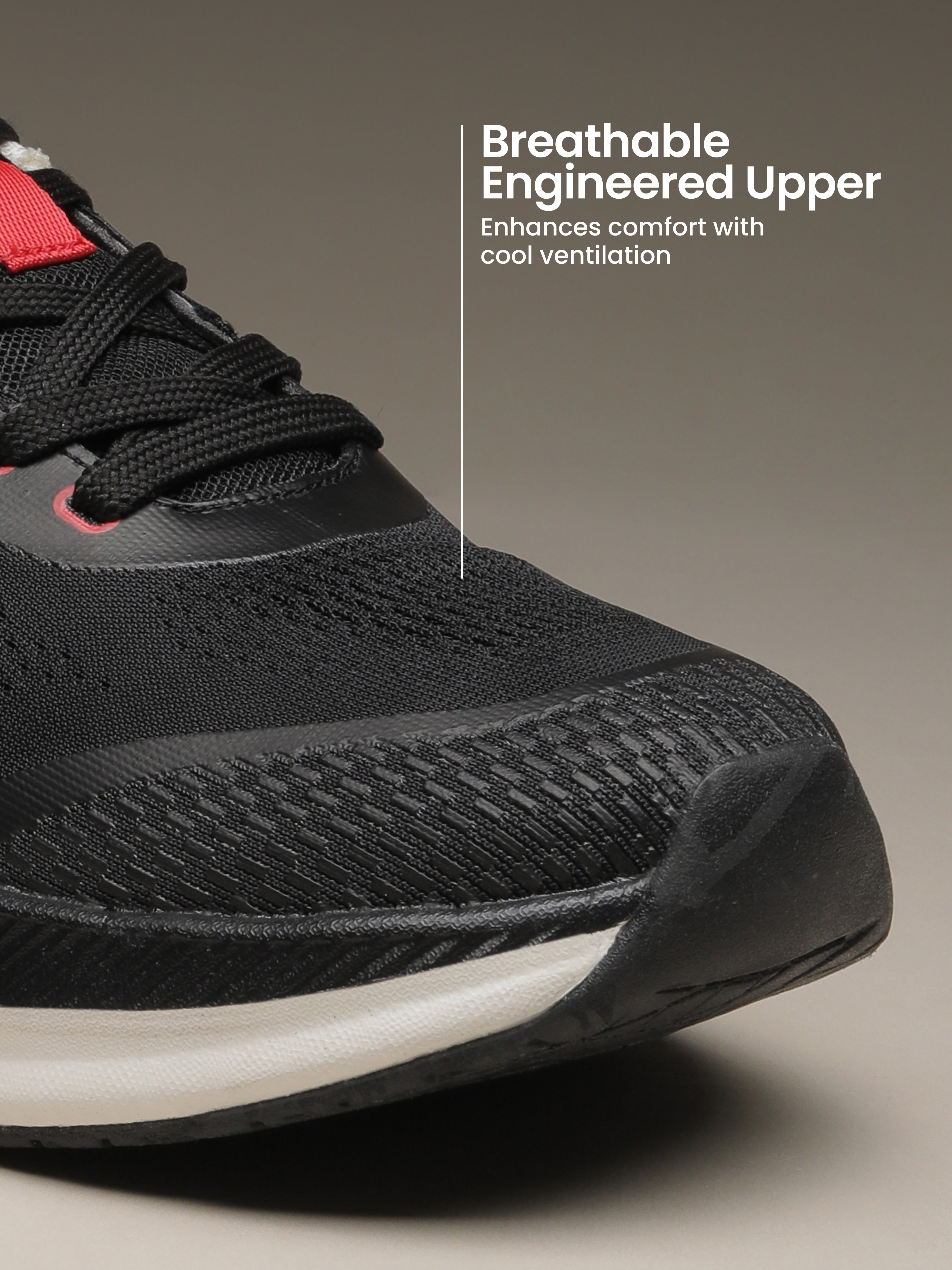 cult Men's Kairo Running Shoes - Black/Red