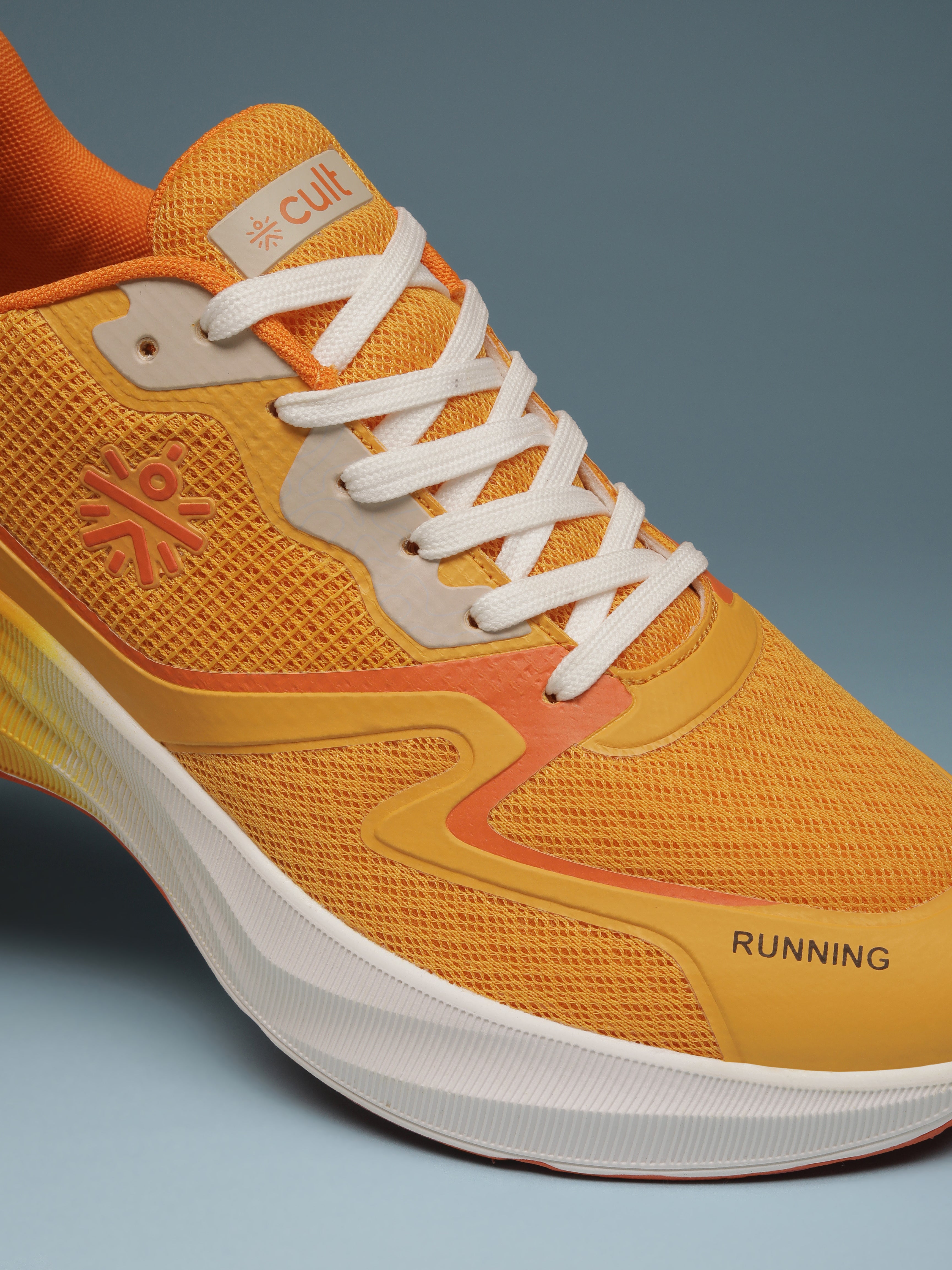 cult Men's Nitro Running Shoes - Orange/White