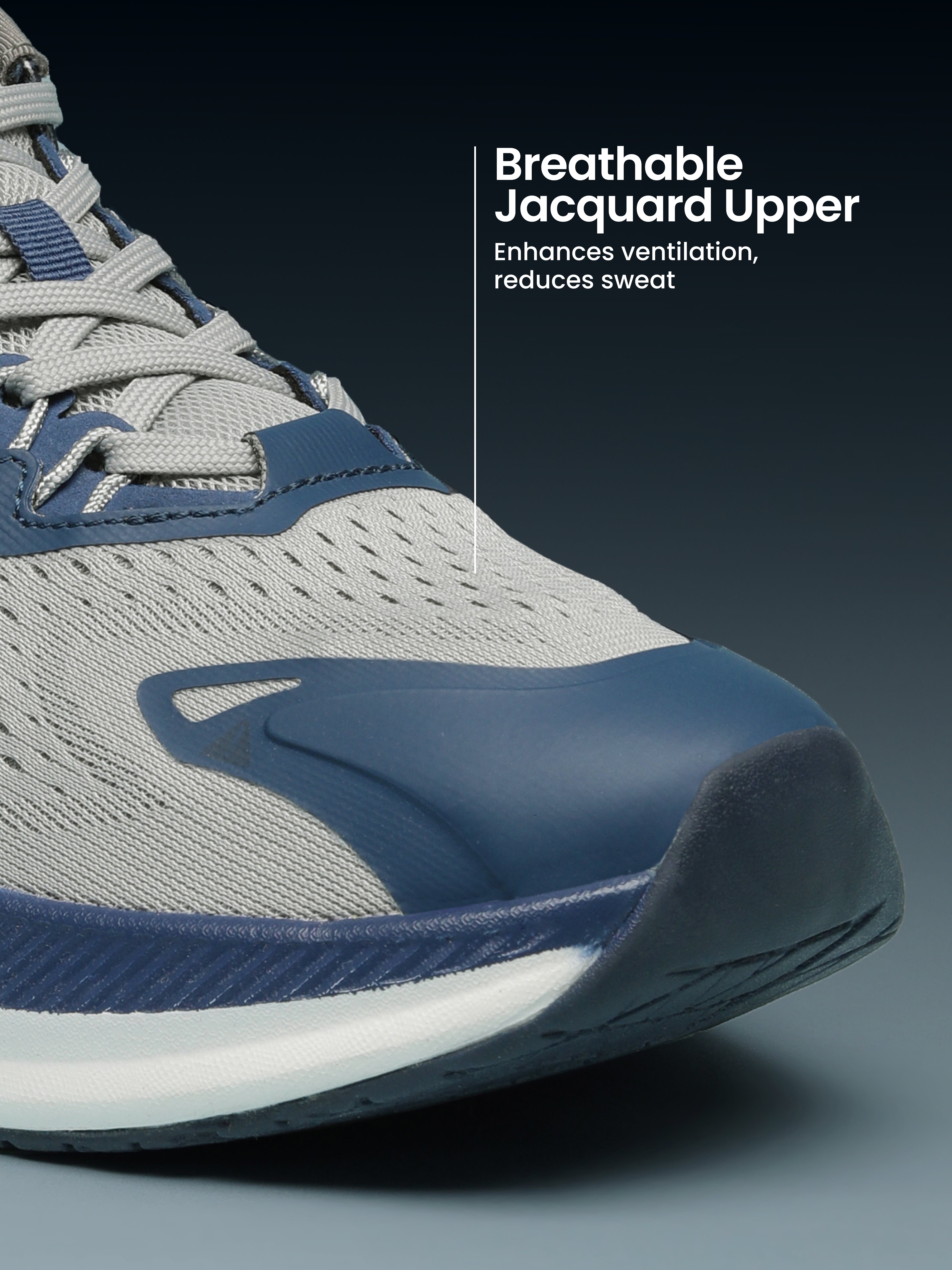 cult Men's Zeon Running Shoes - L.Grey/Teal