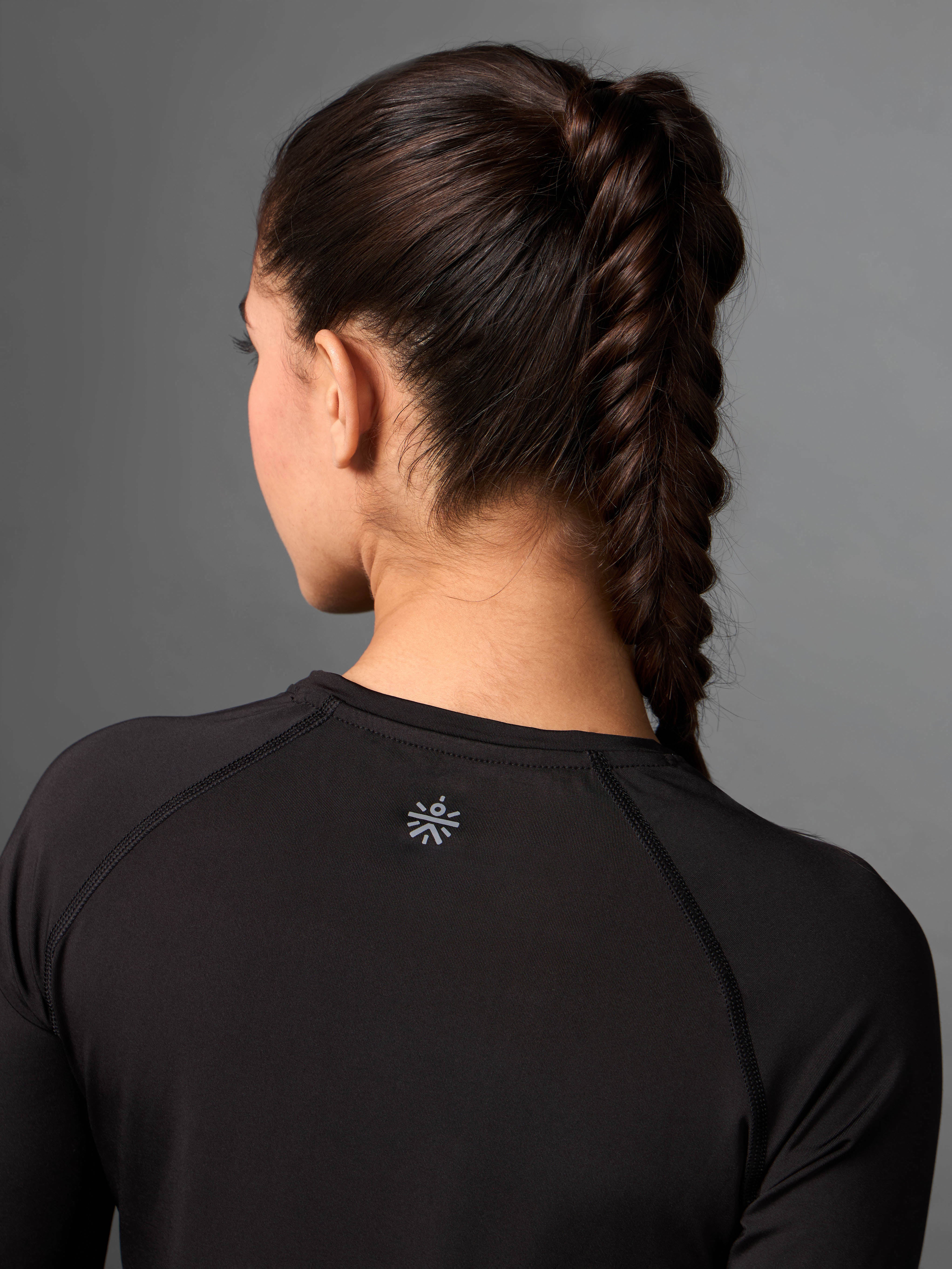 Women's Base Layer Black Compression Running Top