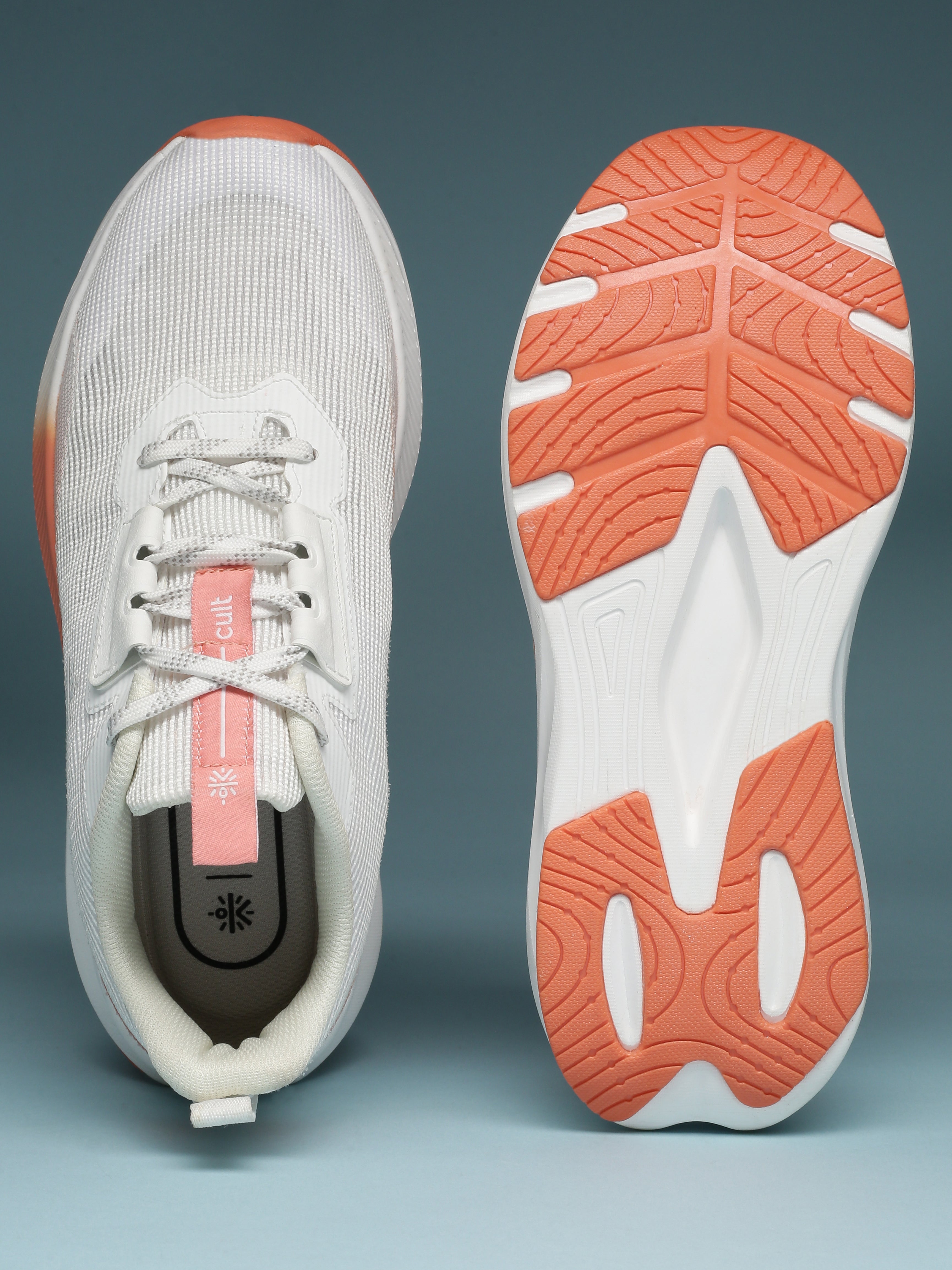 cult Women's Aurelia Running Shoes - Off White/Coral