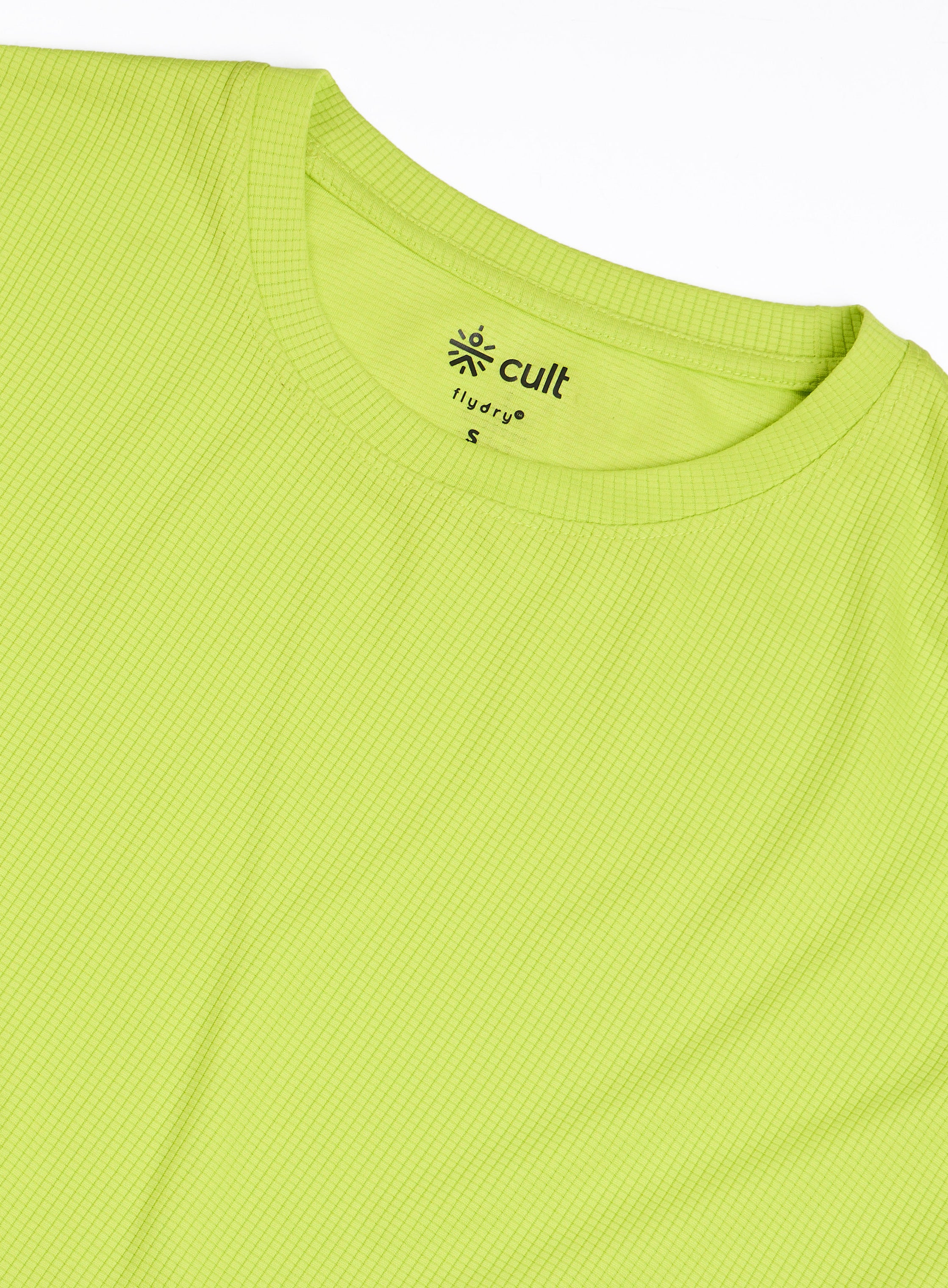 Women's Neon Green Cropped T-shirt