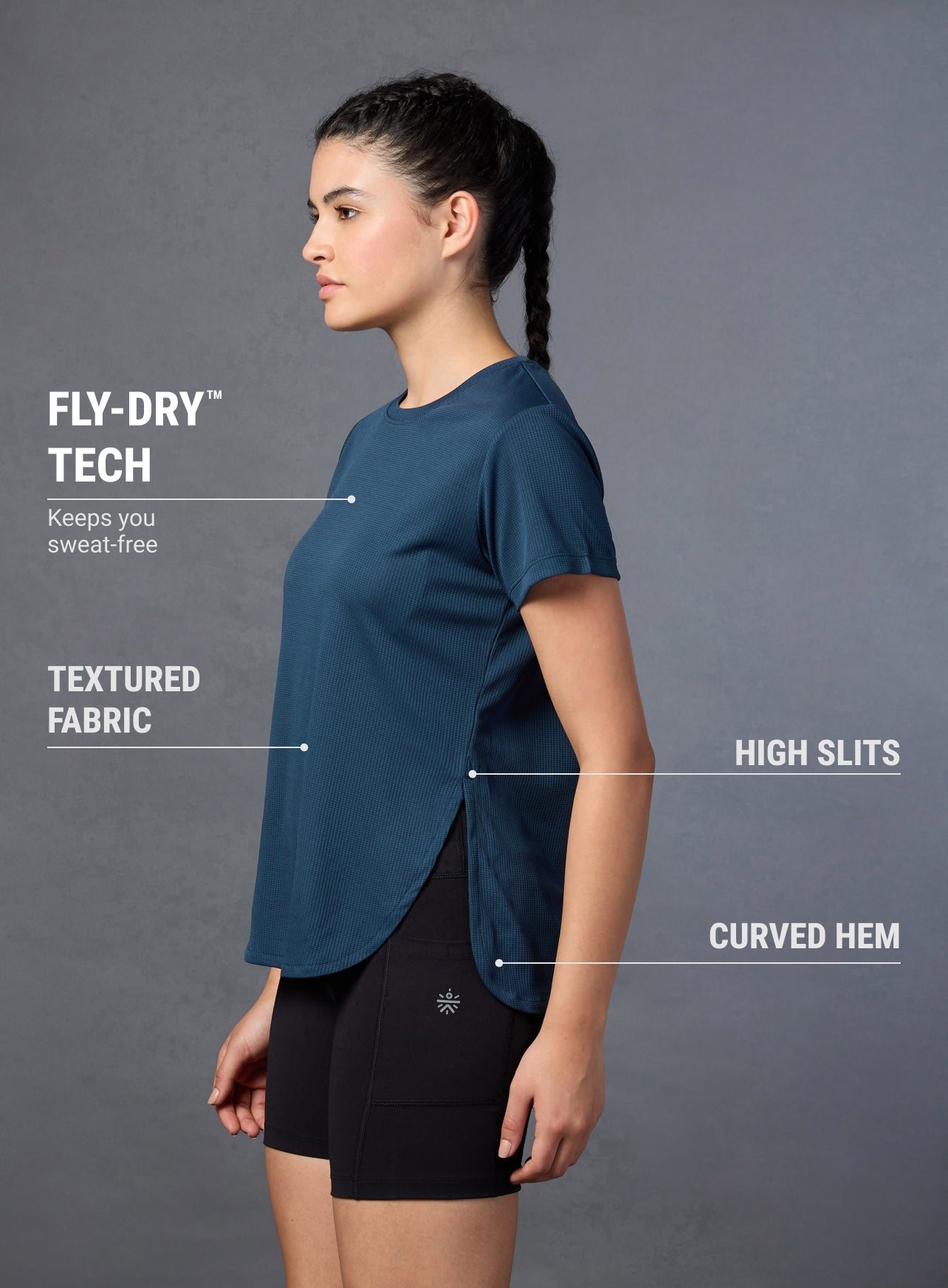 Women's Ink Running Longline T-shirt