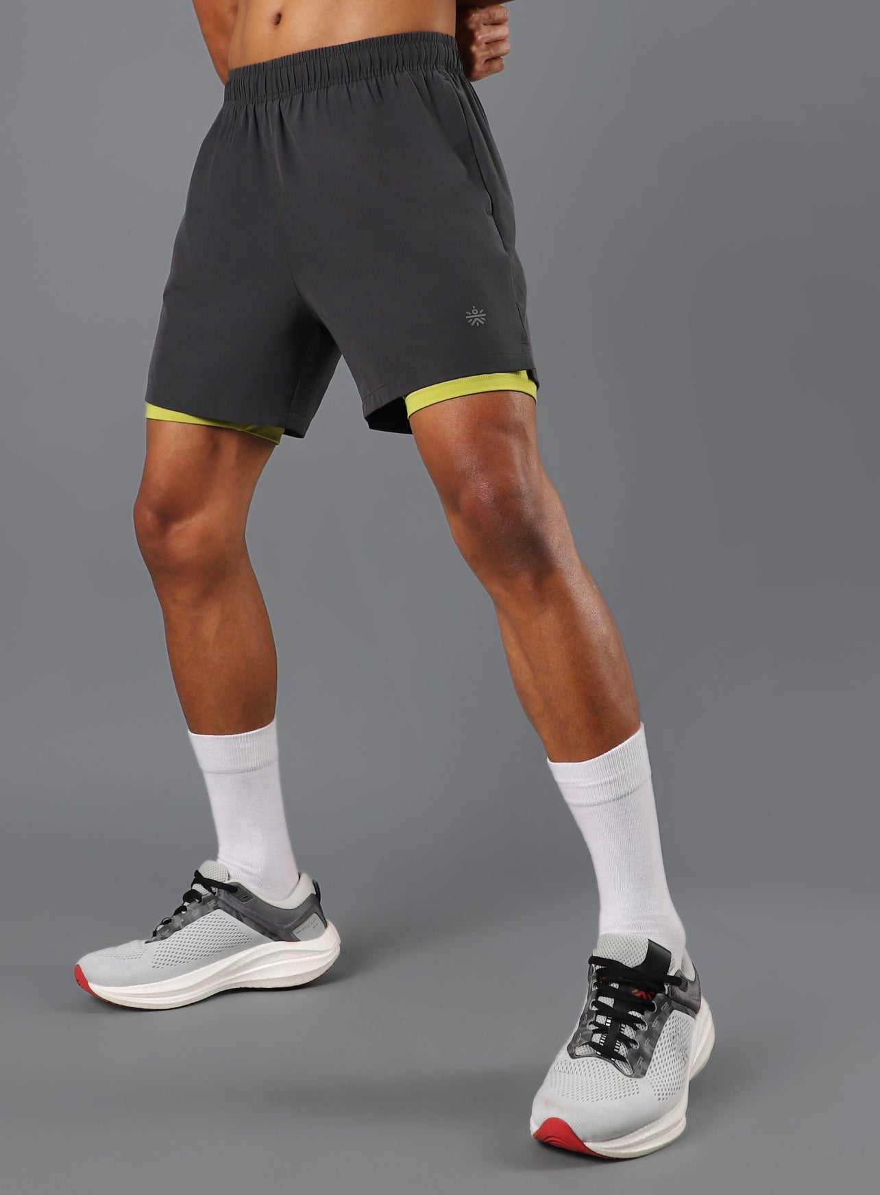 Men's Dark Grey Run Elevate Shorts