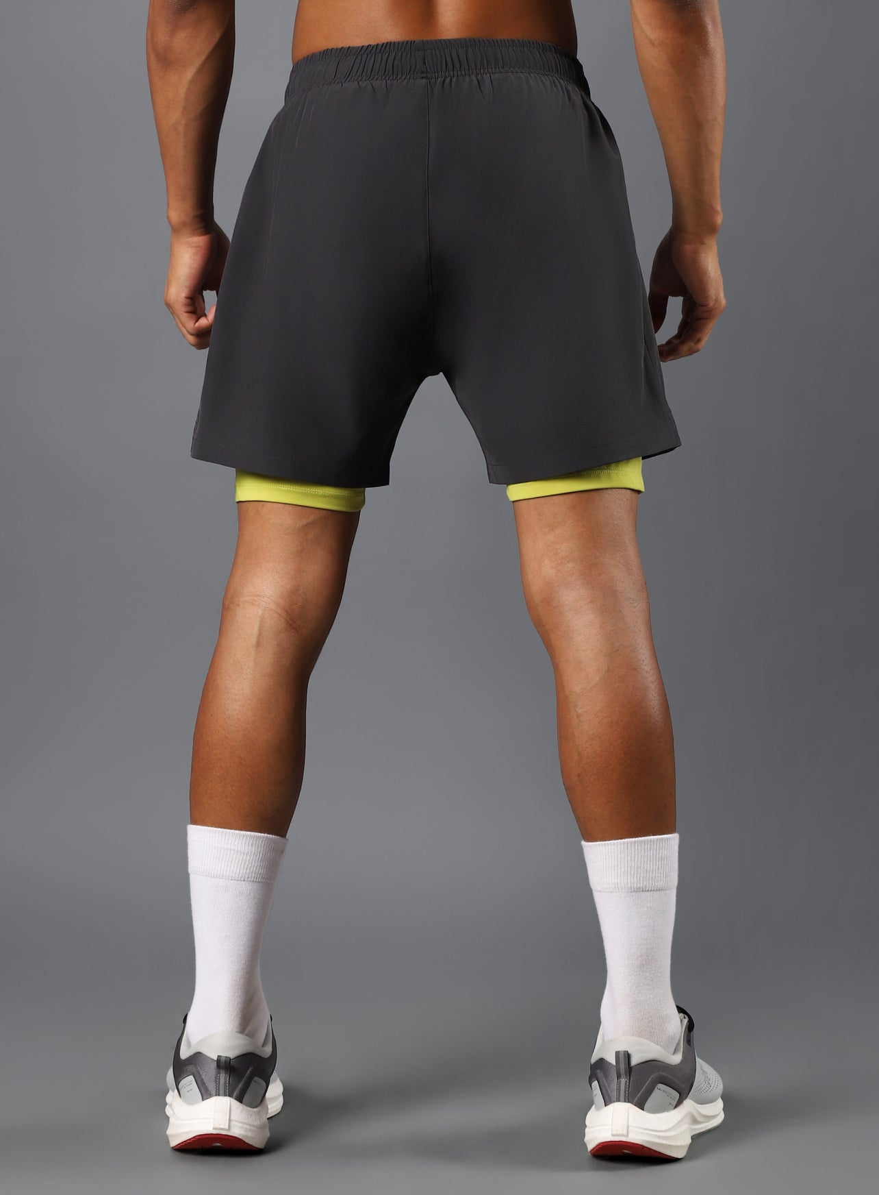 Men's Dark Grey Run Elevate Shorts