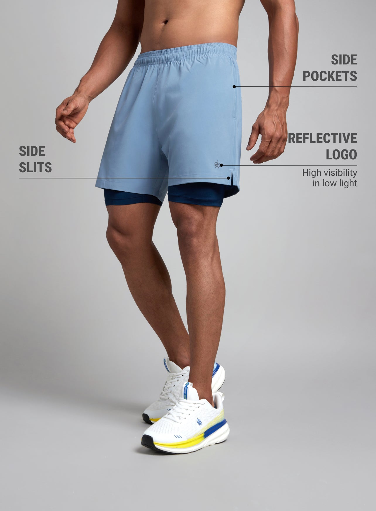 Men's Blue Run Elevate Shorts