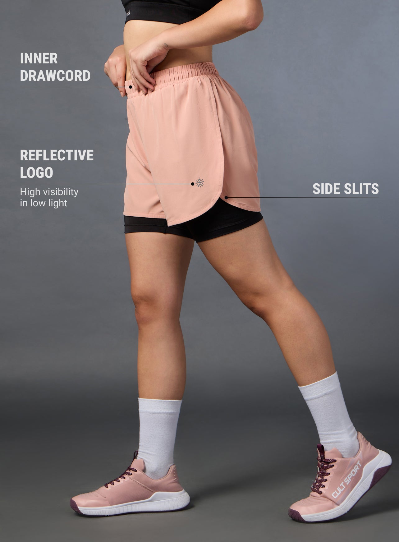 Women's High Spirit Blush Integrated Shorts