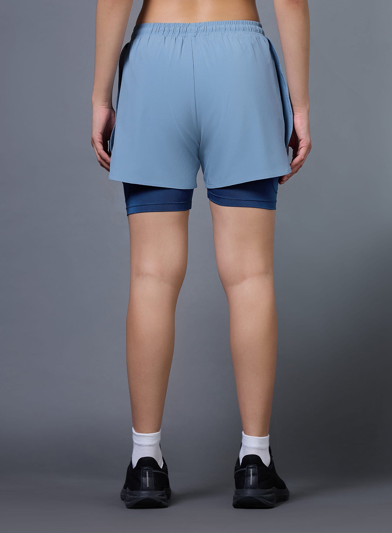 Women's Blue Pro Running Shorts