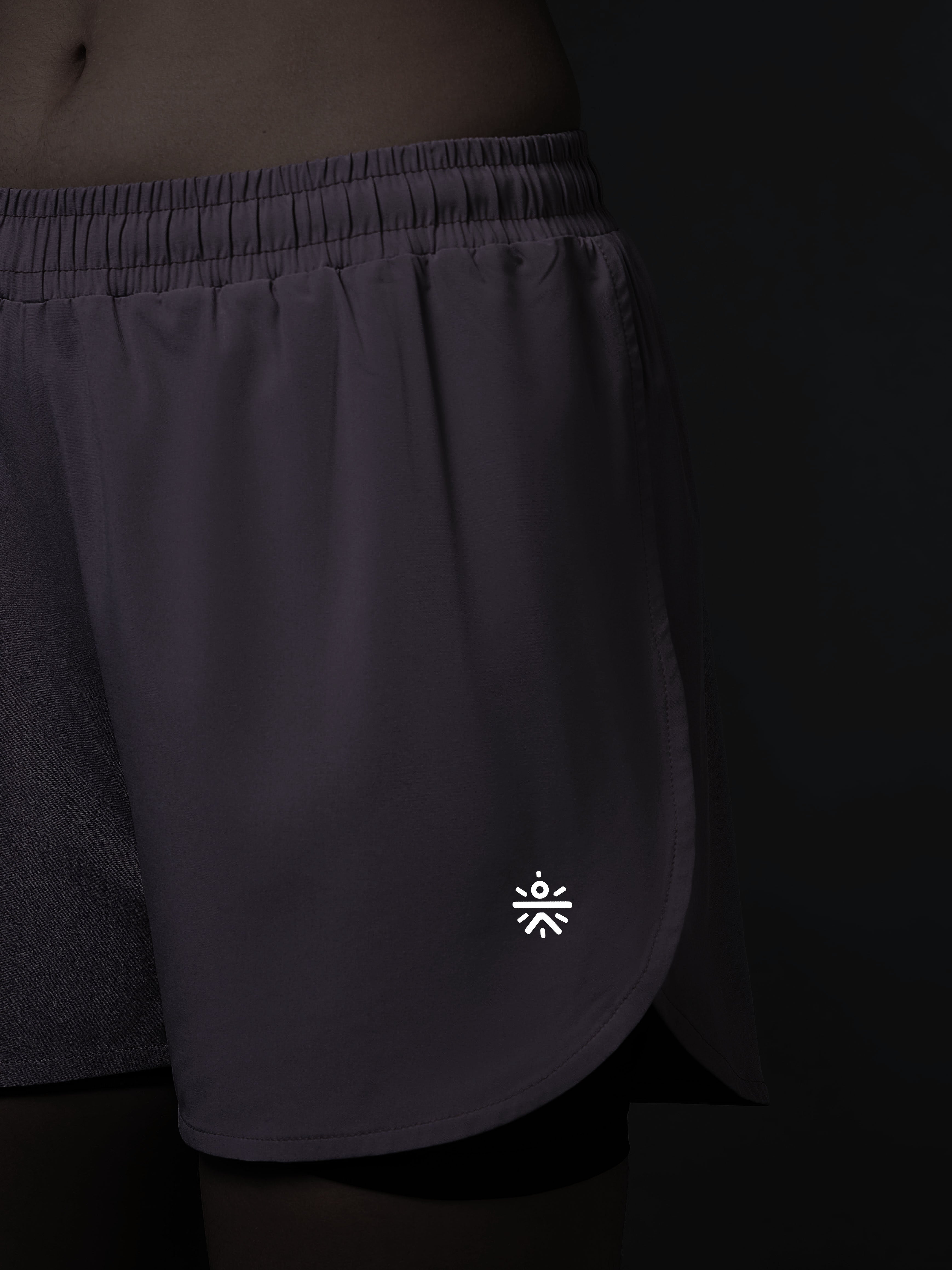 Women's Lavender Pro Running Shorts