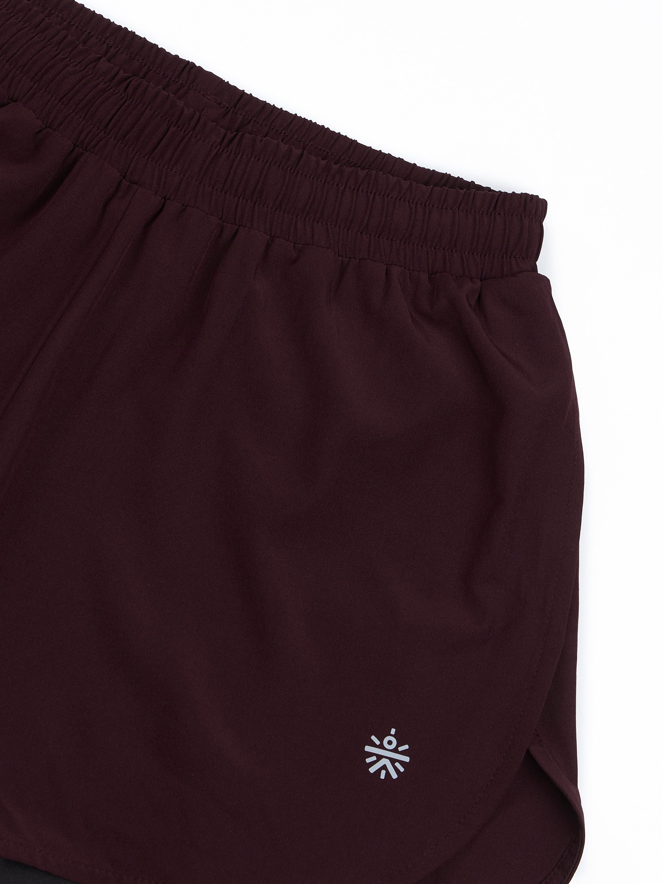 Women's High Spirit Deep Maroon Integrated Shorts