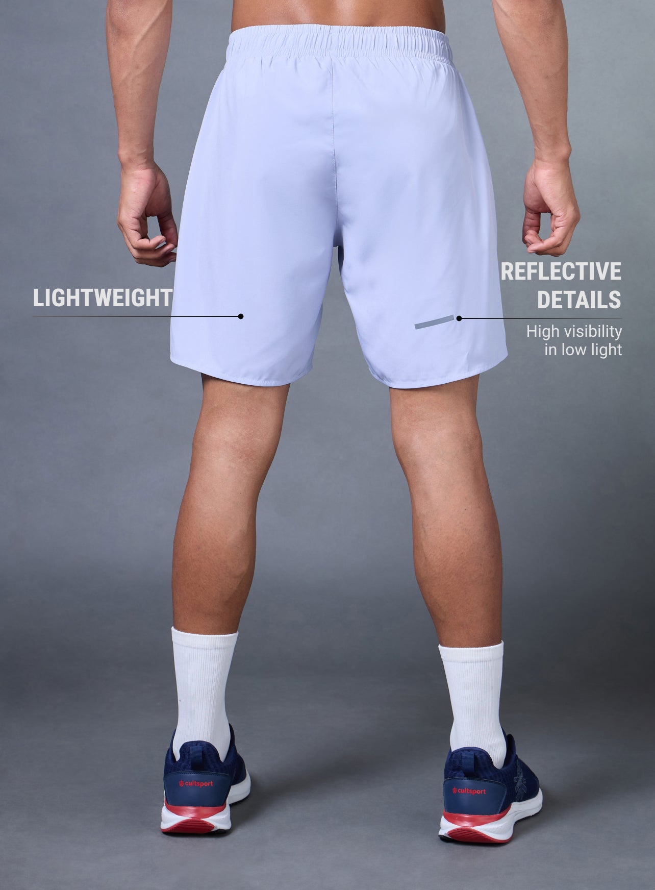 Men's Blue Iconic Running Shorts