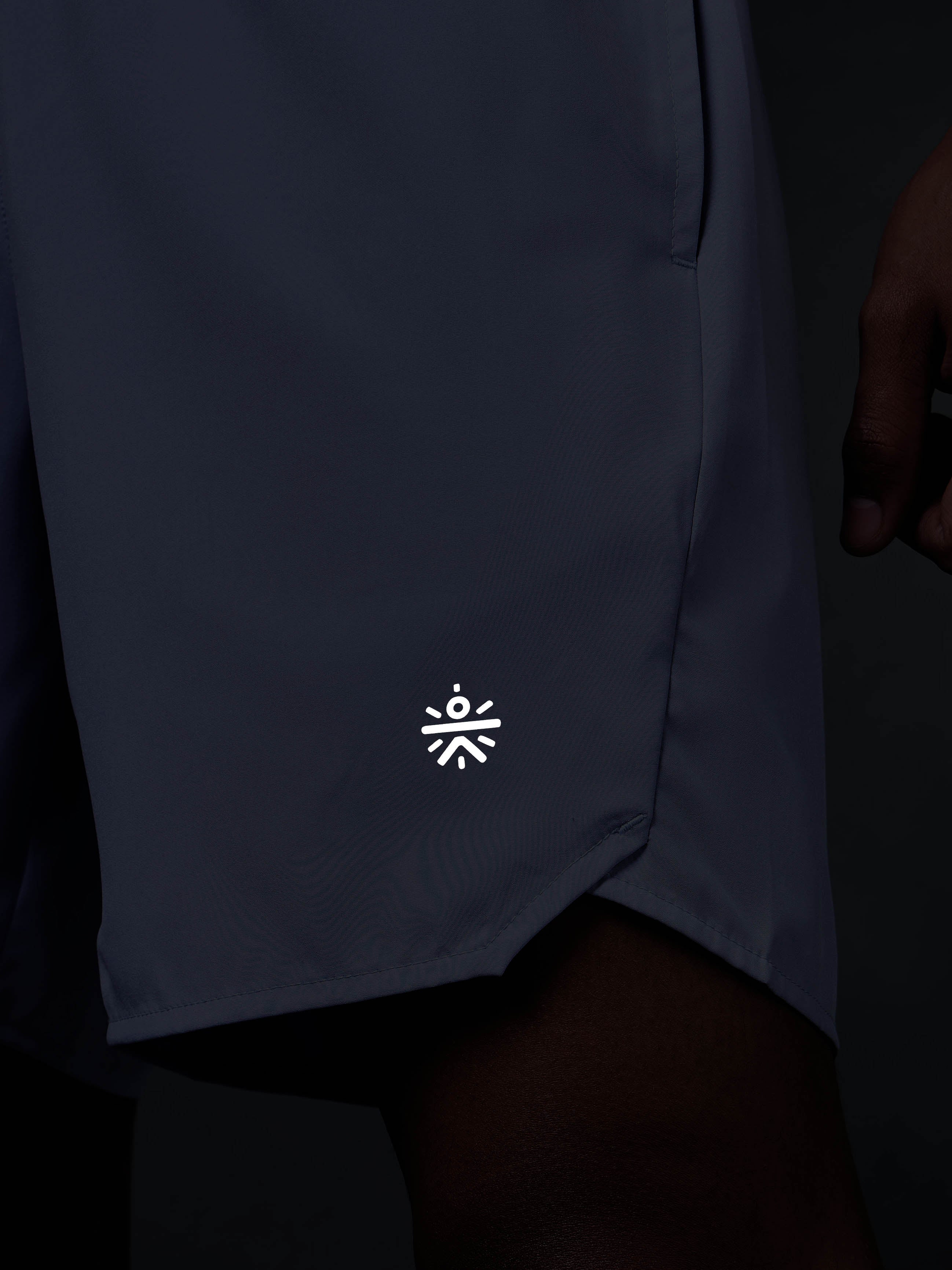 Men's Blue Iconic Running Shorts