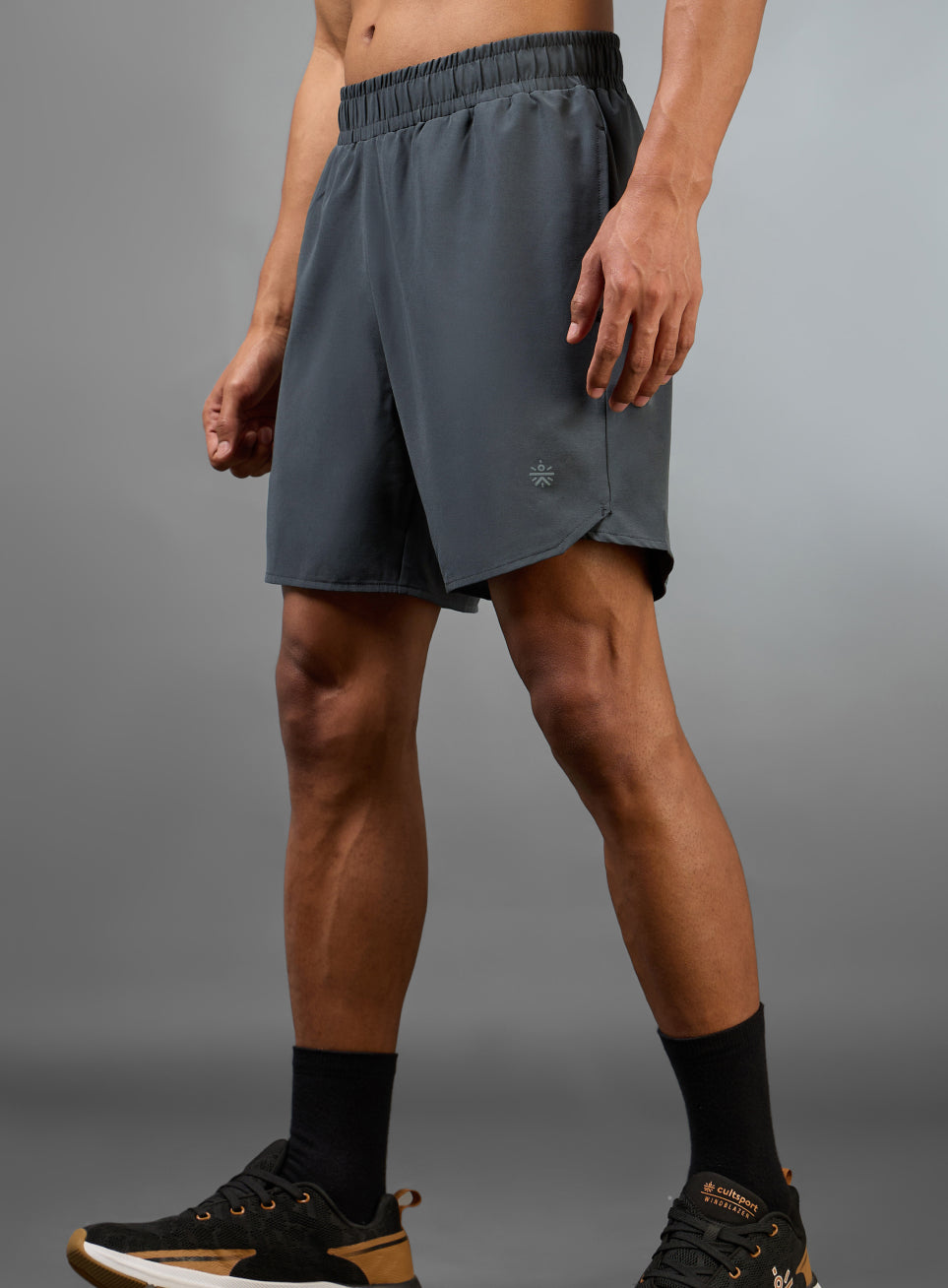 Men's Grey Iconic Running Shorts