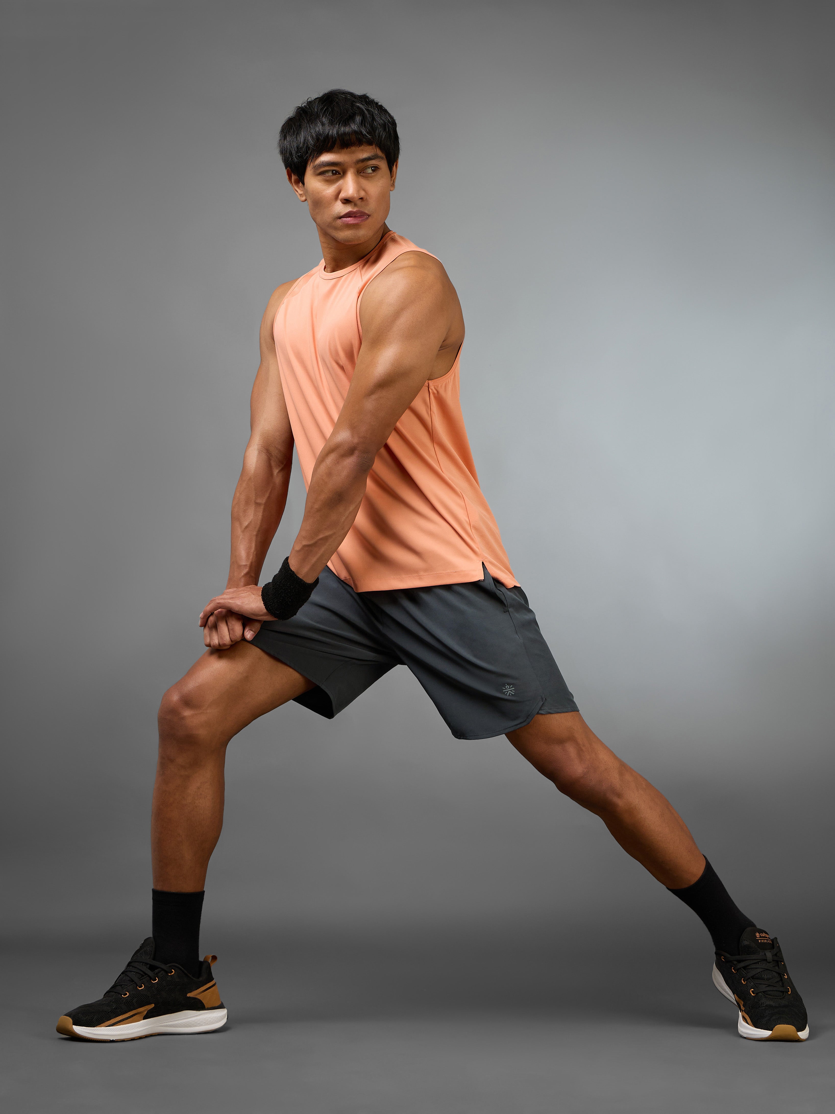 Men's Grey Iconic Running Shorts