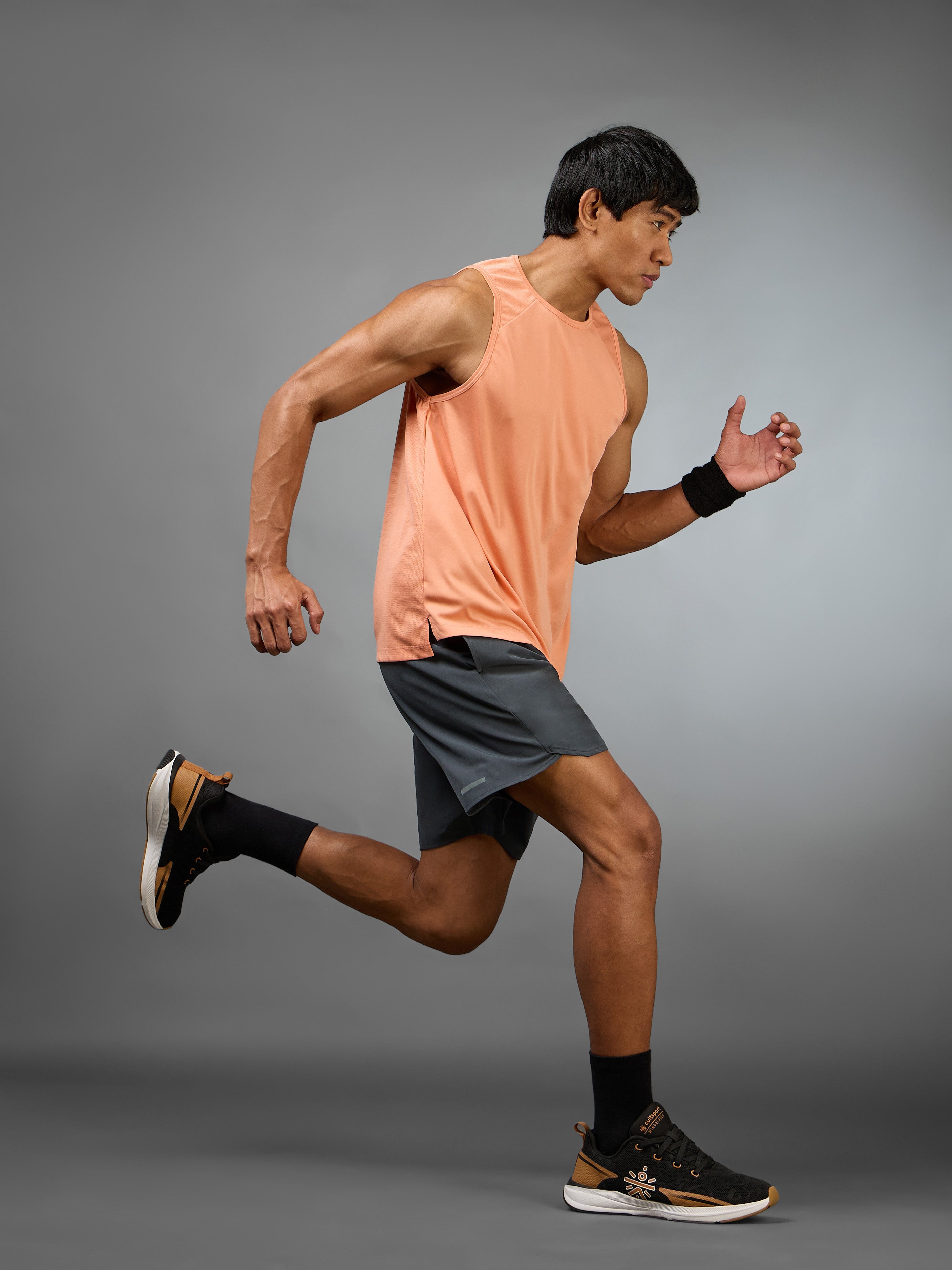 Men's Grey Iconic Running Shorts