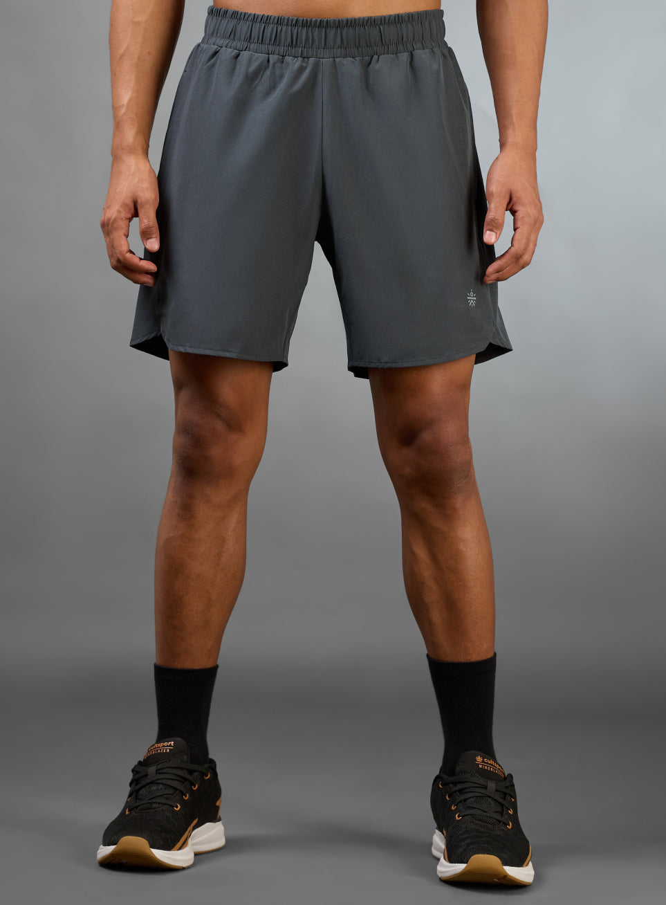 Men's Grey Iconic Running Shorts