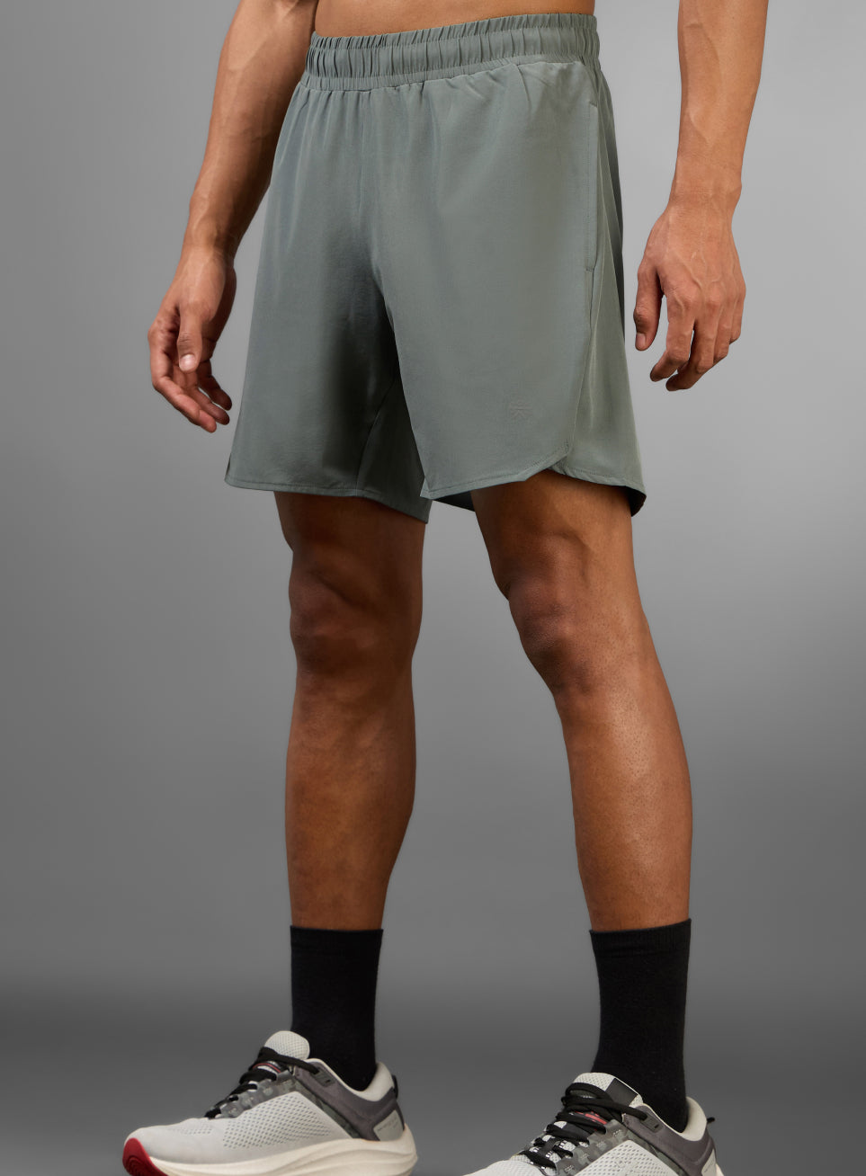 Men's Olive Iconic Running Shorts
