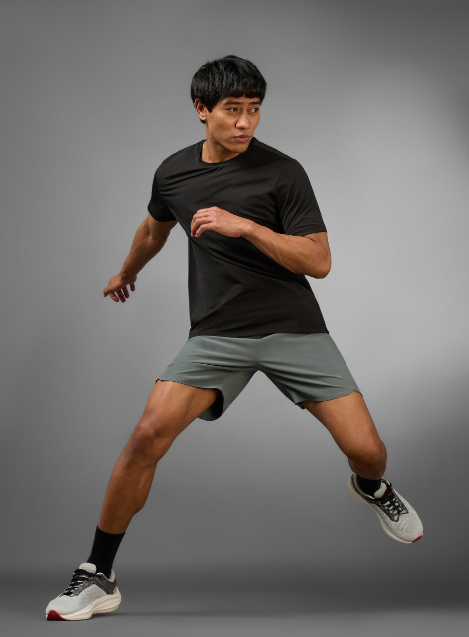 Men's Olive Iconic Running Shorts