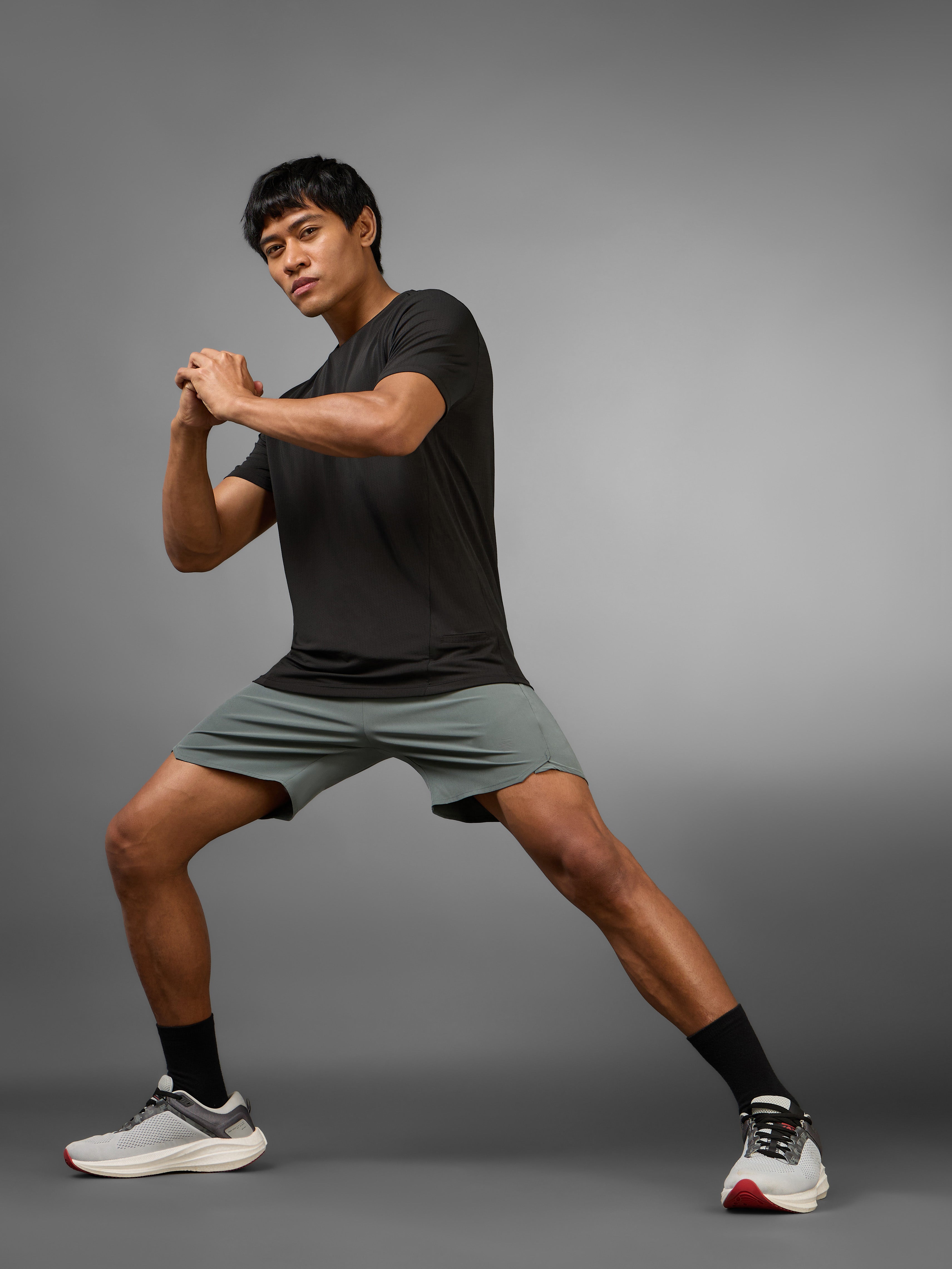 Men's Olive Iconic Running Shorts