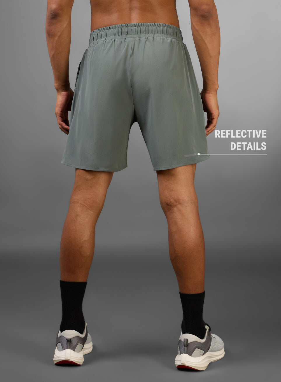 Men's Olive Iconic Running Shorts