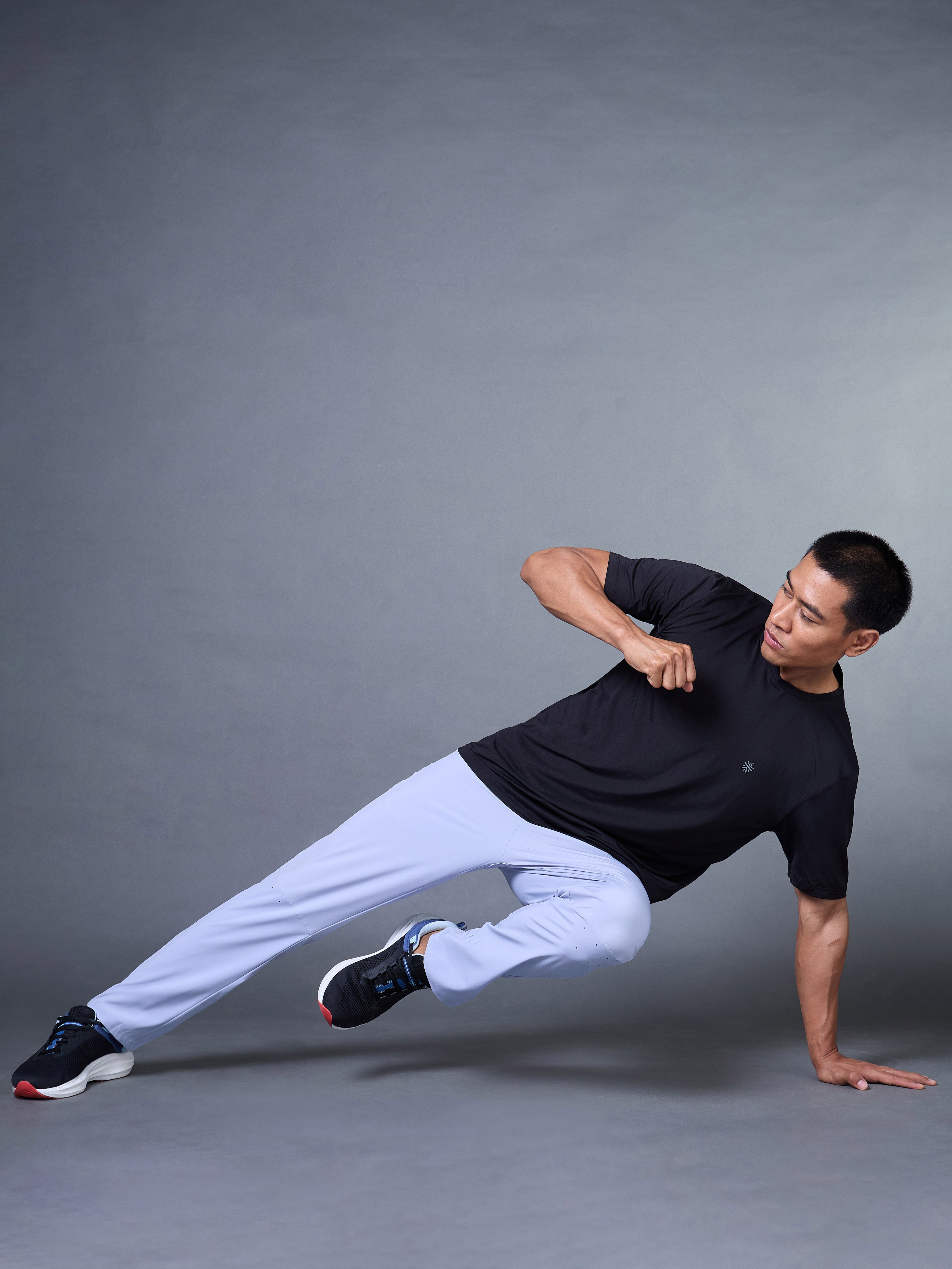 Men's Blue High Flex Training Performance Trackpants