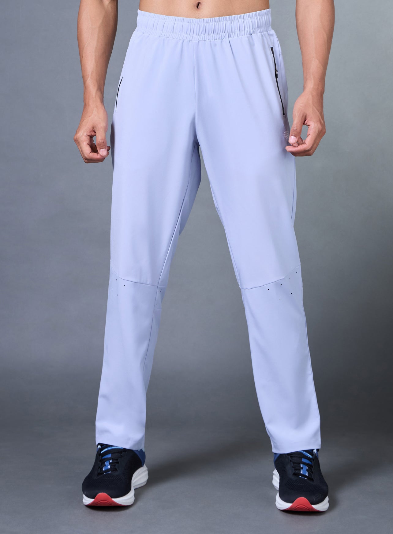 Men's Blue High Flex Training Performance Trackpants