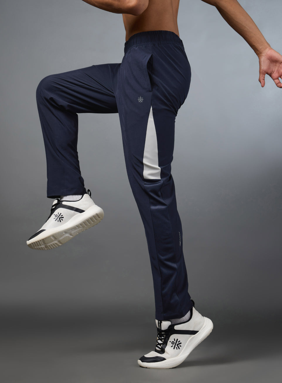 Men's Run Booster Navy Trackpants