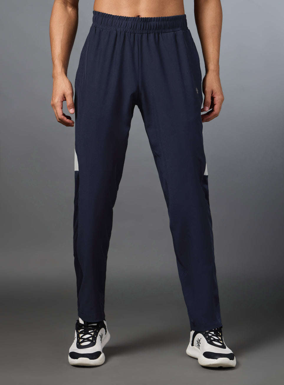 Men's Run Booster Navy Trackpants