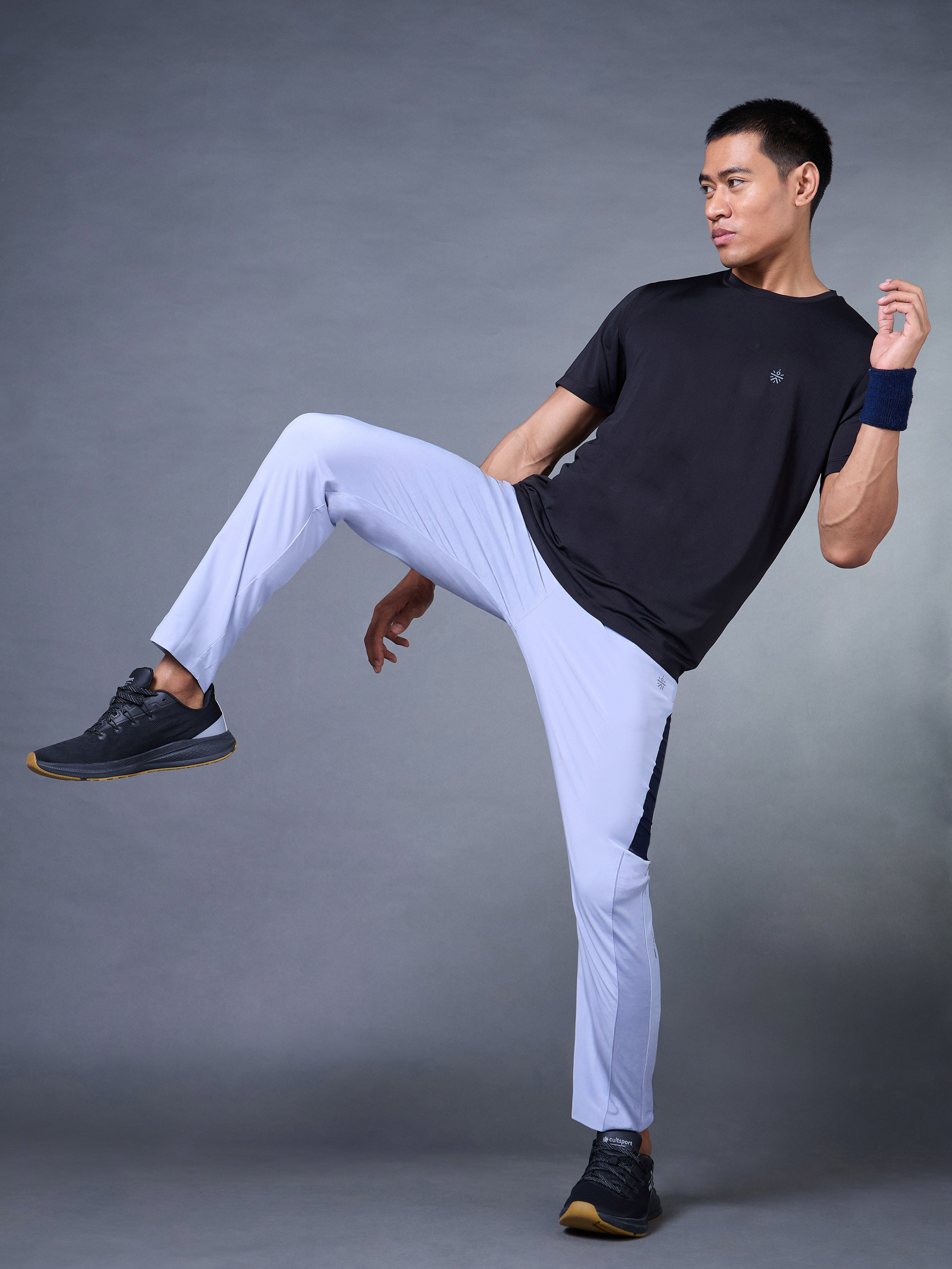 Men's Run Booster Blue Trackpants